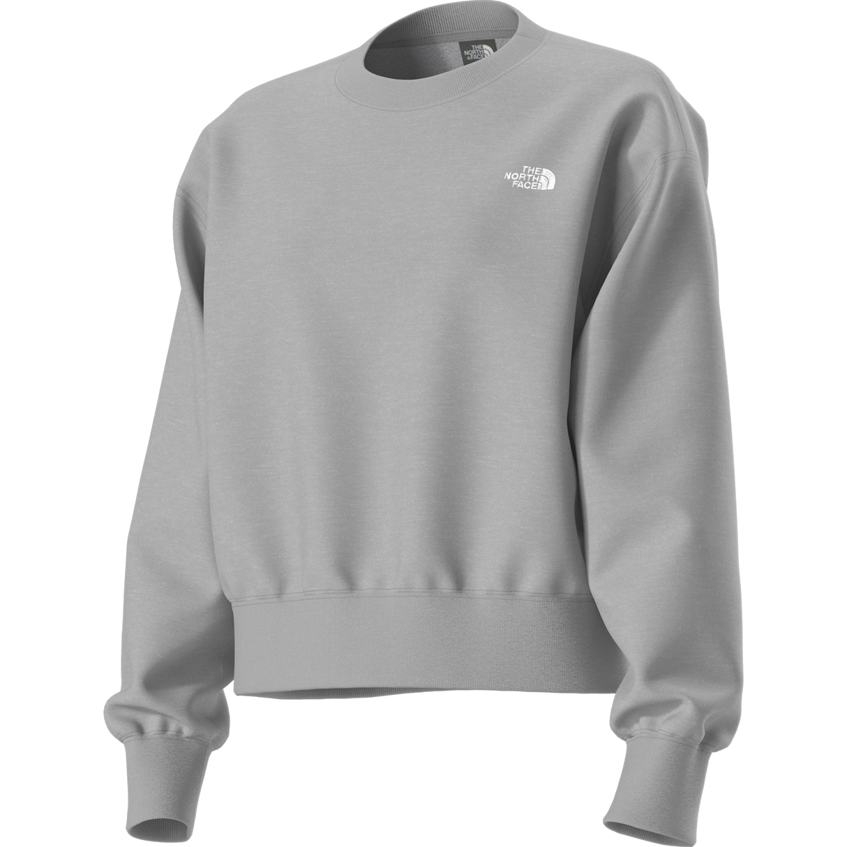 The North Face - Tnf Essential Simple Dome Boxy Os Crew da donna - TNF Pale Grey Heather - vista alternativa 2