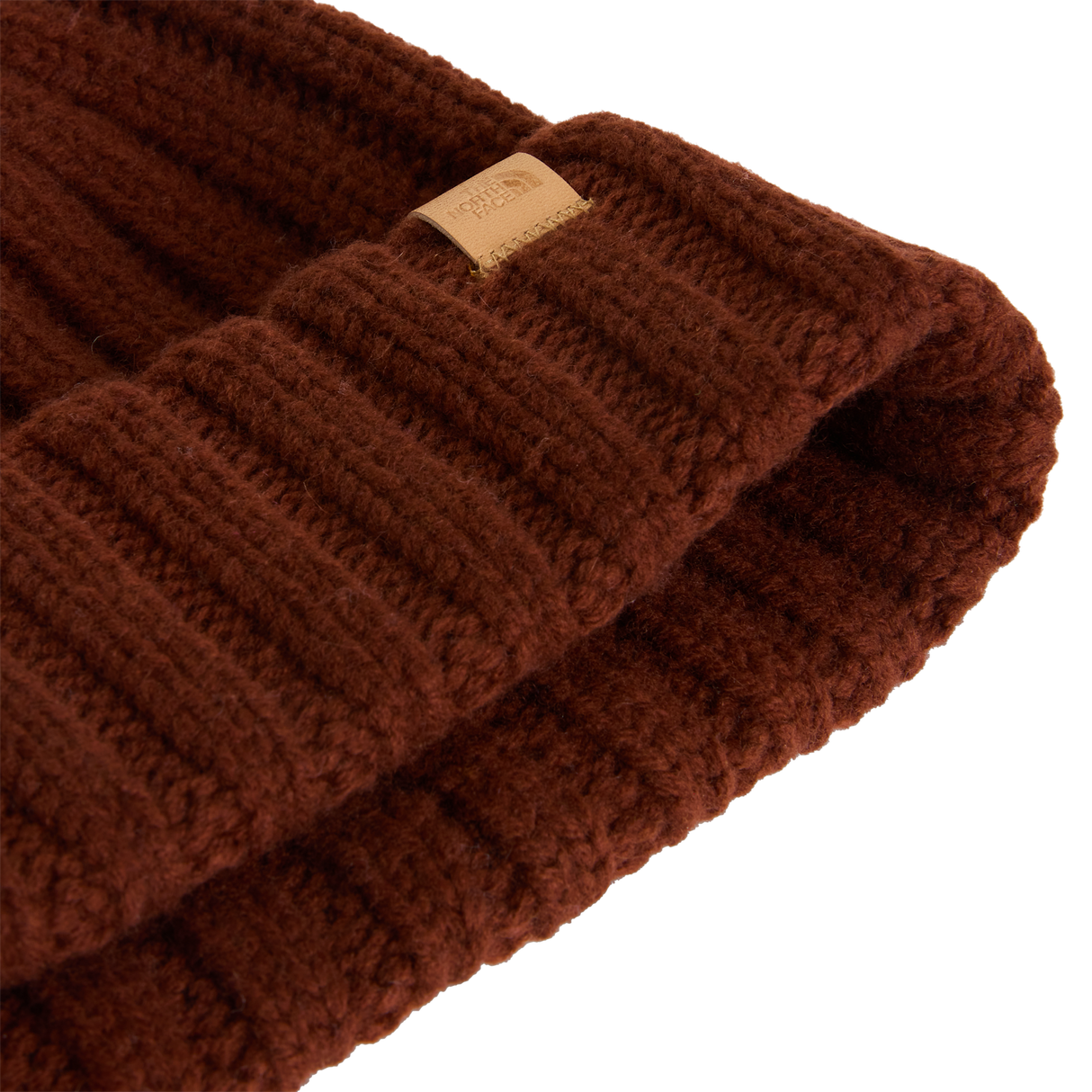 The North Face - Merino Wool Beanie Smokey Brown/Donegal unisex - Oxblood - vista alternativa 2