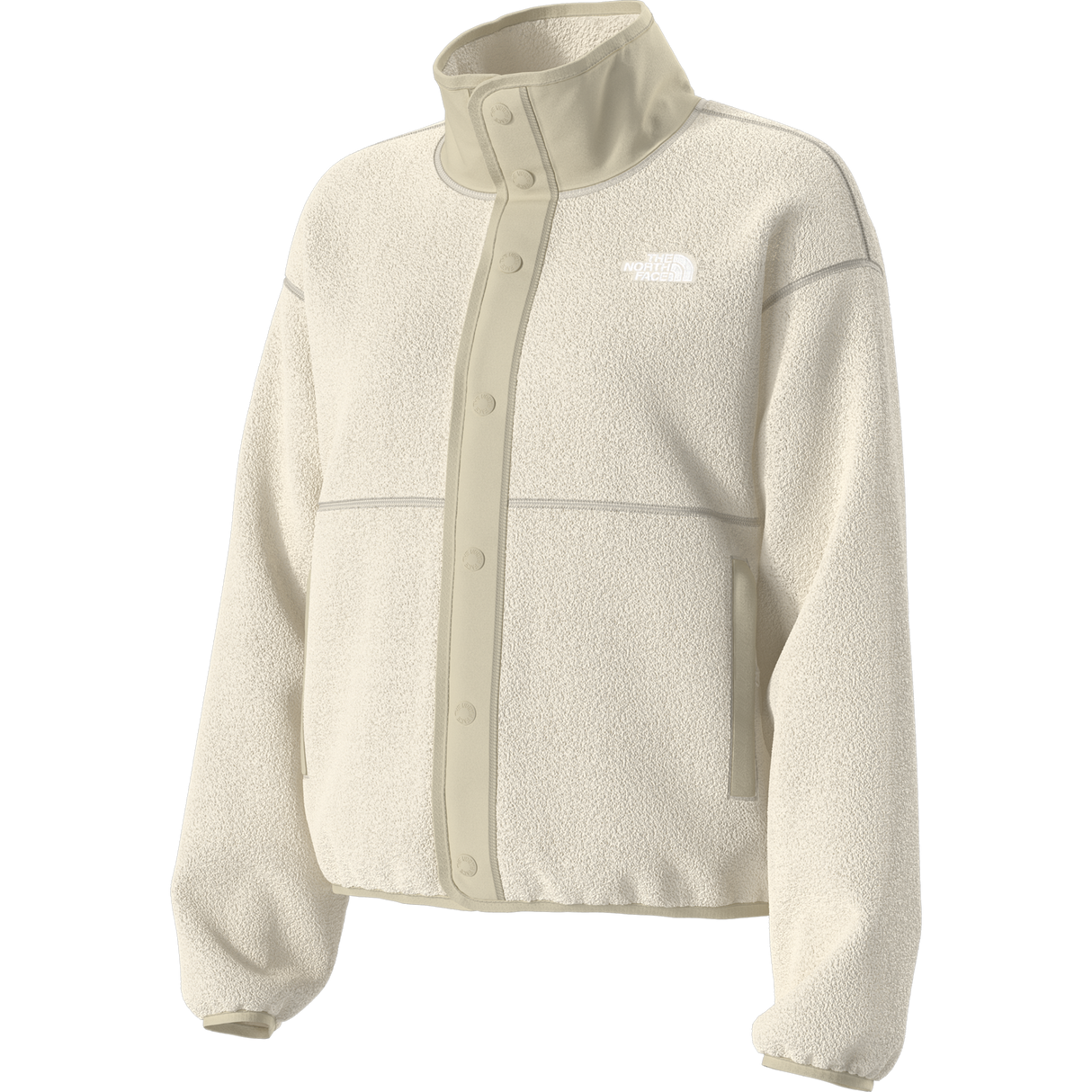 The North Face - Cragmont Snap Front Fleece Jacket da donna - White Dune/Desert Stone - vista alternativa 12