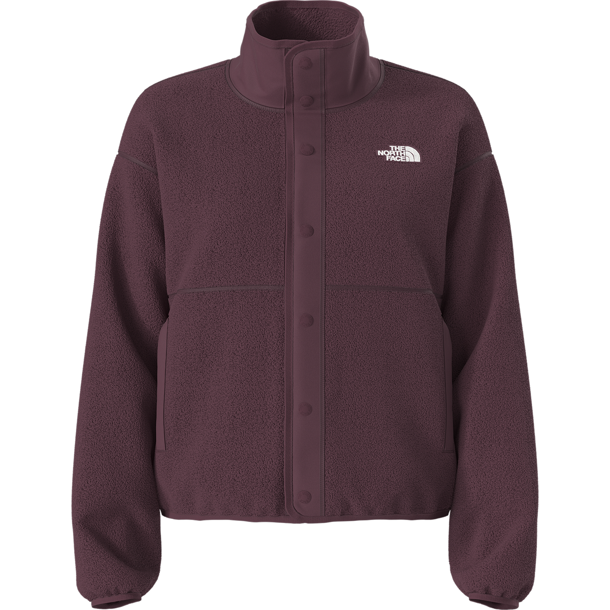 The North Face - Cragmont Snap Front Fleece Jacket da donna - Burgundy Crush - vista principale