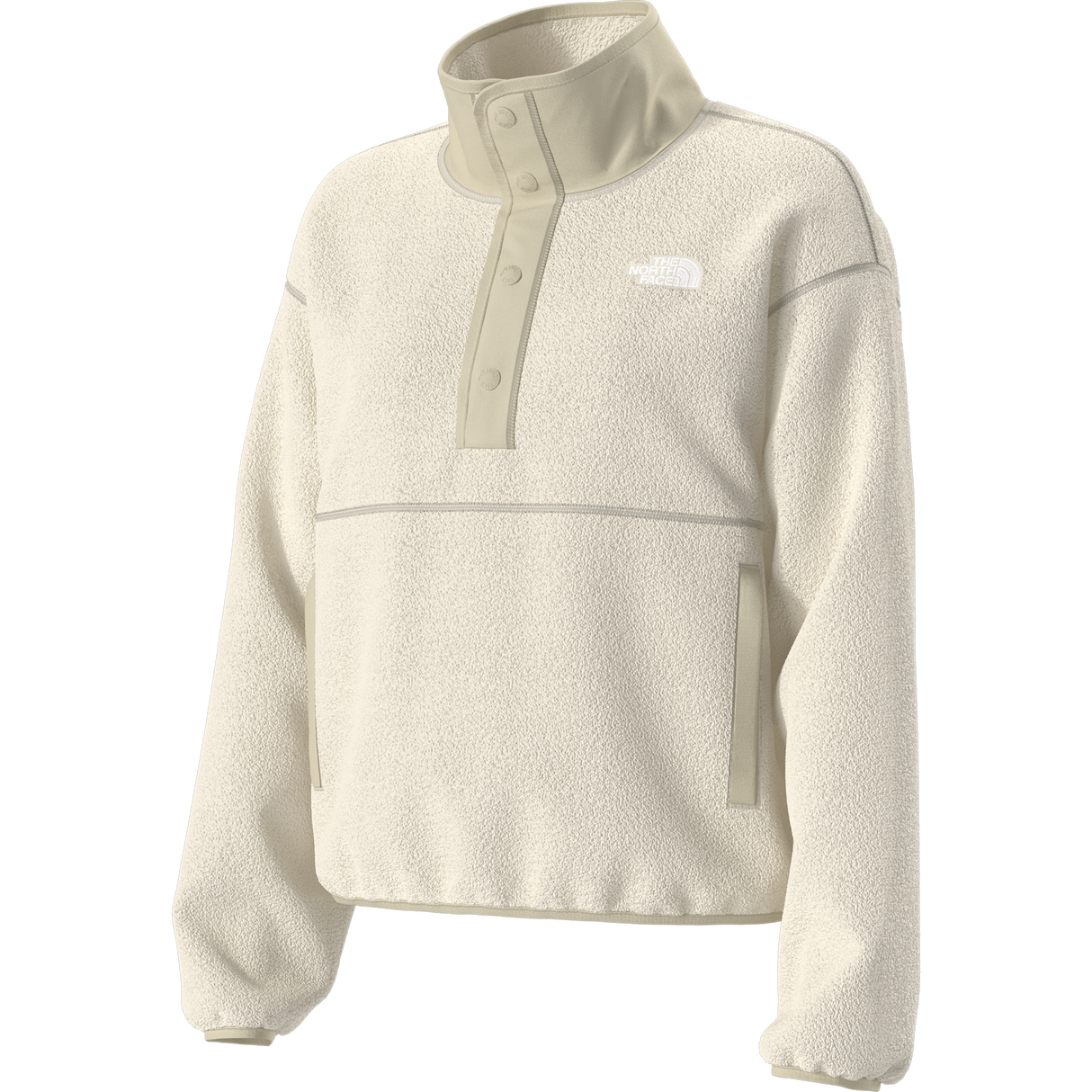 The North Face - Cragmont Snap 1/2 Fleece Jacket da donna - White Dune/Desert Stone - vista alternativa 2