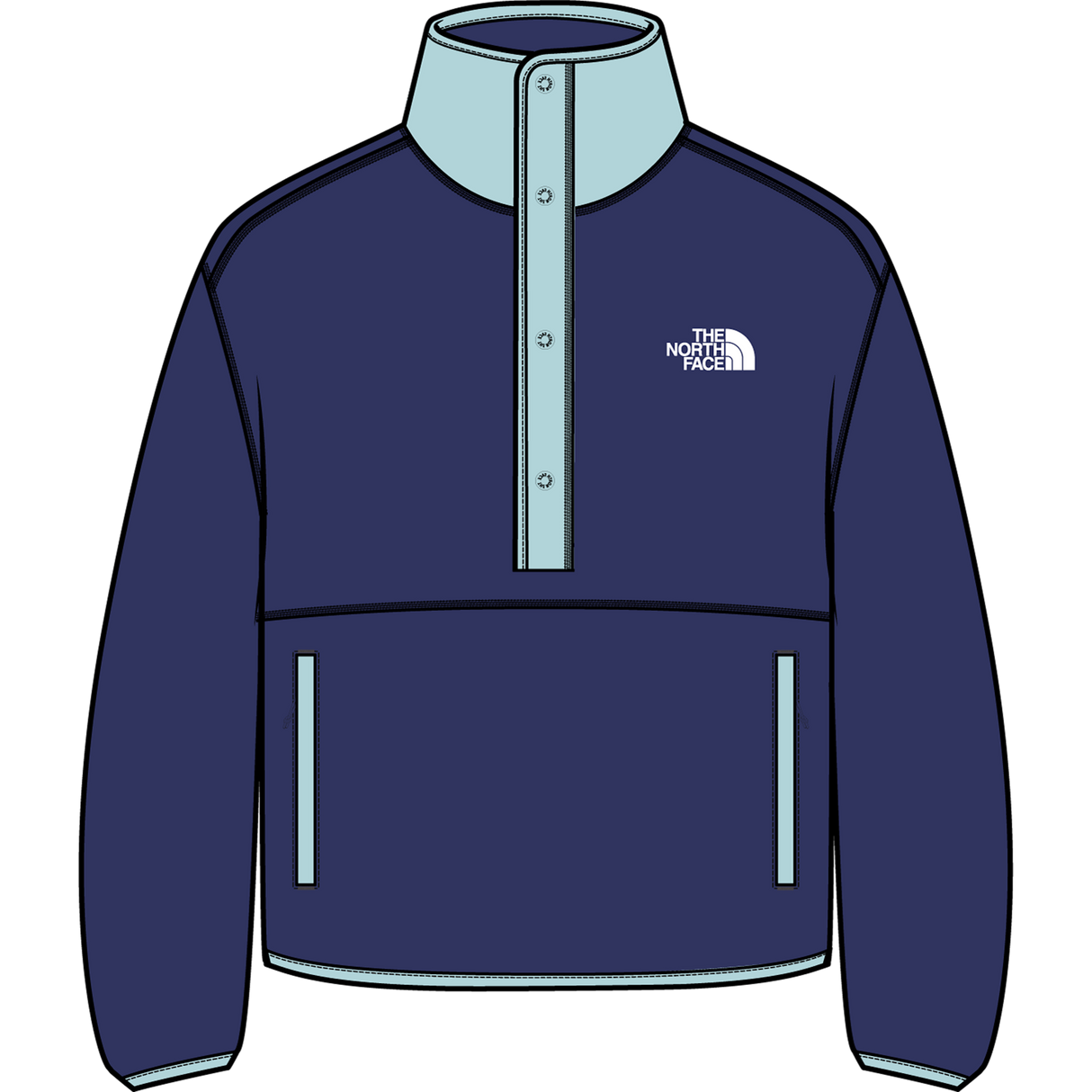 The North Face - Cragmont Snap 1/2 Fleece Jacket da donna - T TRIUMPH GREEN - vista principale