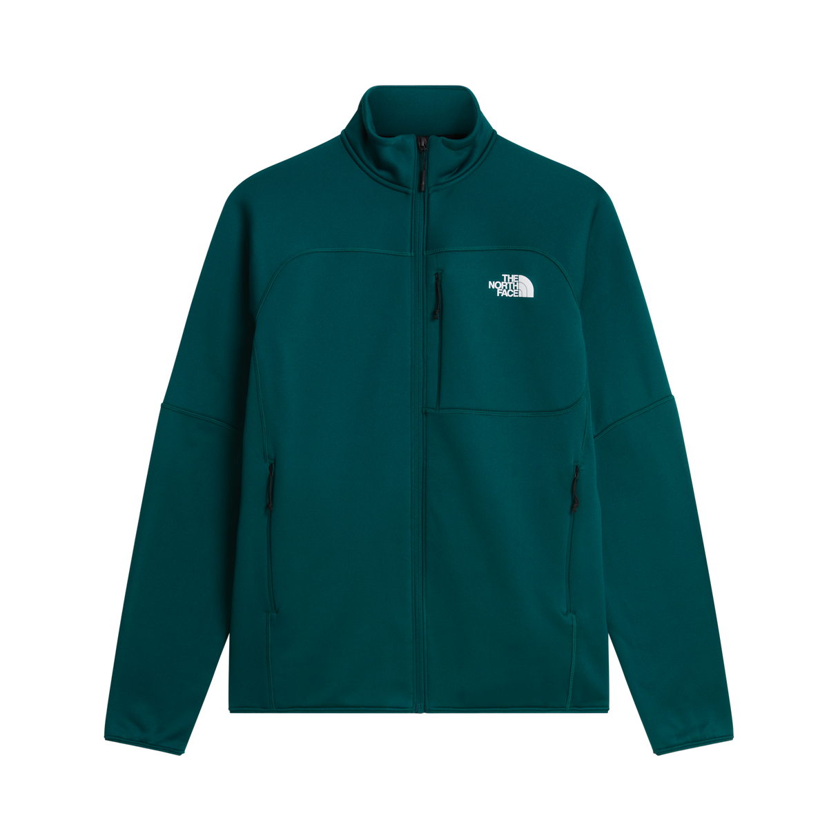 The North Face - Polartec Powerstretch Meteora full-zip da uomo - Pacific Teal - vista principale