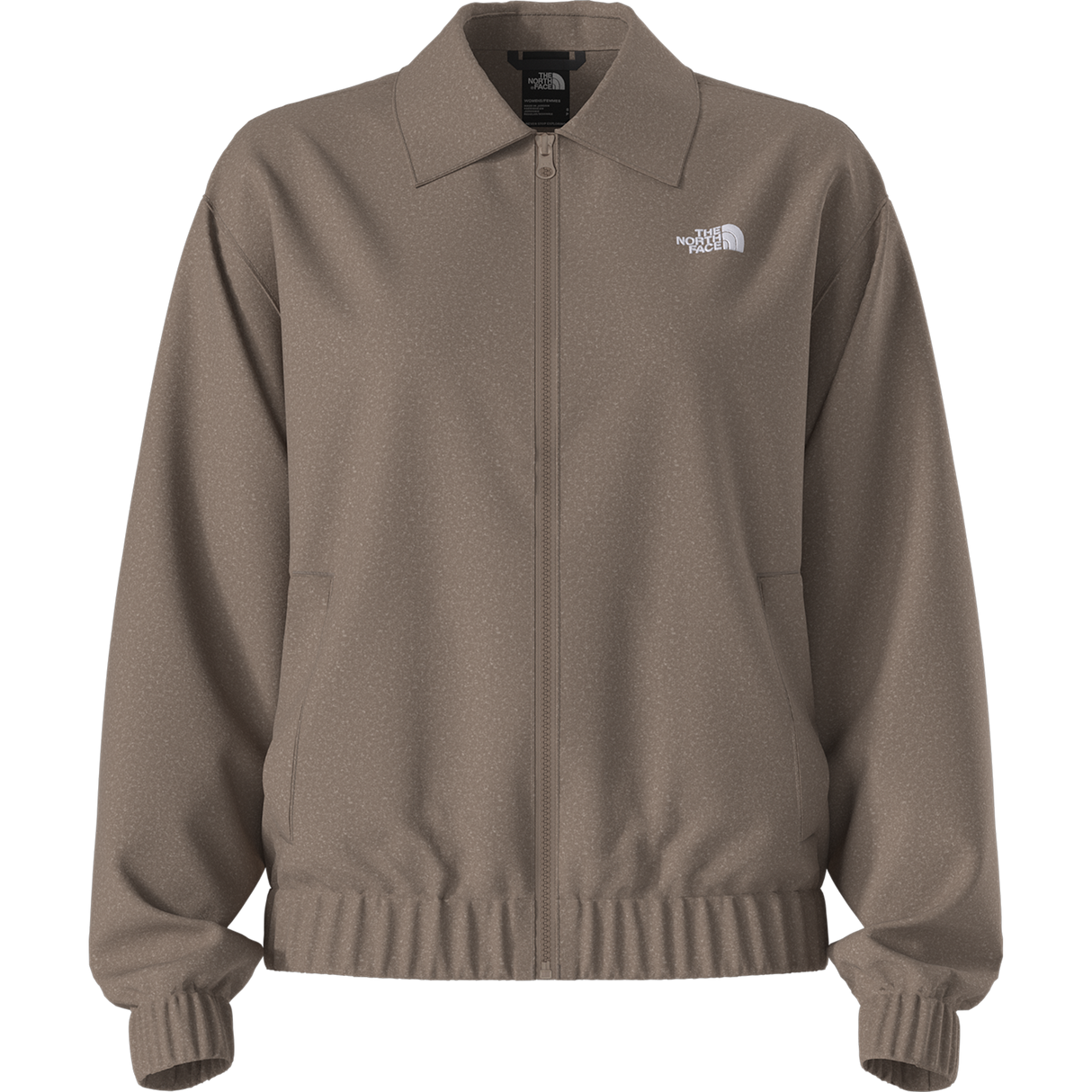 The North Face - Fleece Collared Jacket Smoked Pearl da donna - LOGOREPEATPRINT - vista alternativa 10