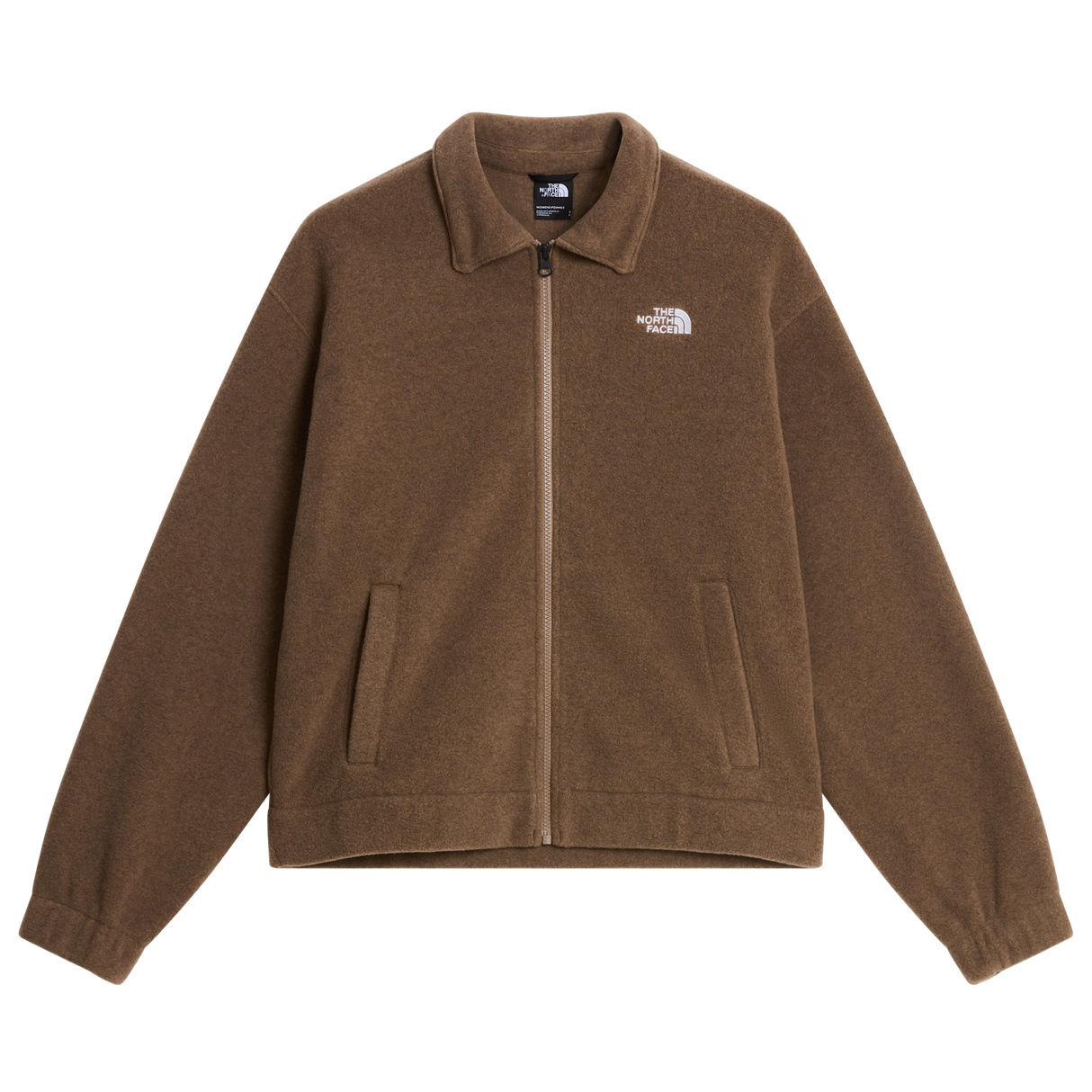 The North Face - Fleece Collared Jacket Smoked Pearl da donna - LOGOREPEATPRINT - vista principale