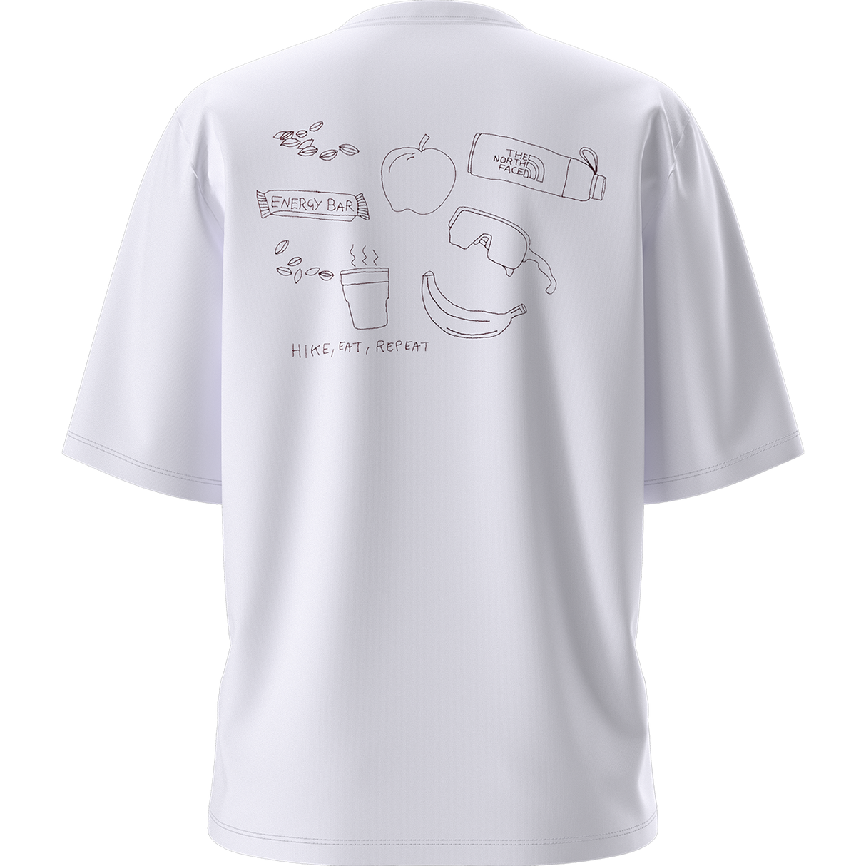 The North Face - Hike Picnic Boxy Ss Tee-graphic da donna - TNF WHITE - vista alternativa 10