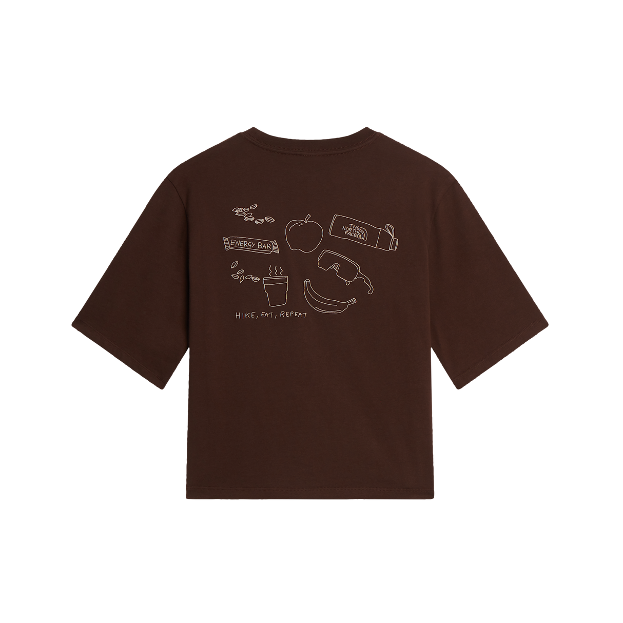 The North Face - Hike Picnic Boxy Ss Tee-graphic da donna - Dark Chestnut - vista alternativa 1