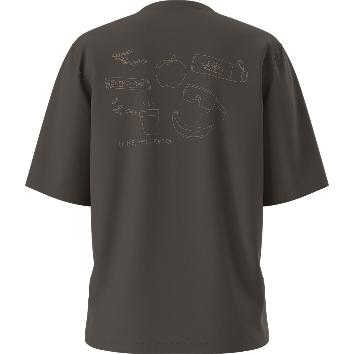 The North Face - Hike Picnic Boxy Ss Tee-graphic da donna - Dark Chestnut - vista alternativa 10