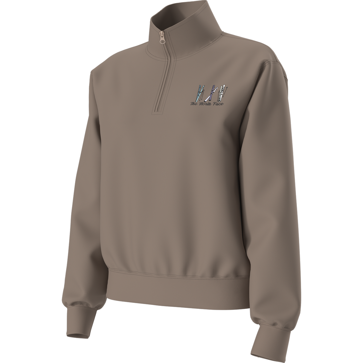 The North Face - Ski Embro Relaxed 1/4 Zip - Graphic da donna - Garnet - vista alternativa 2