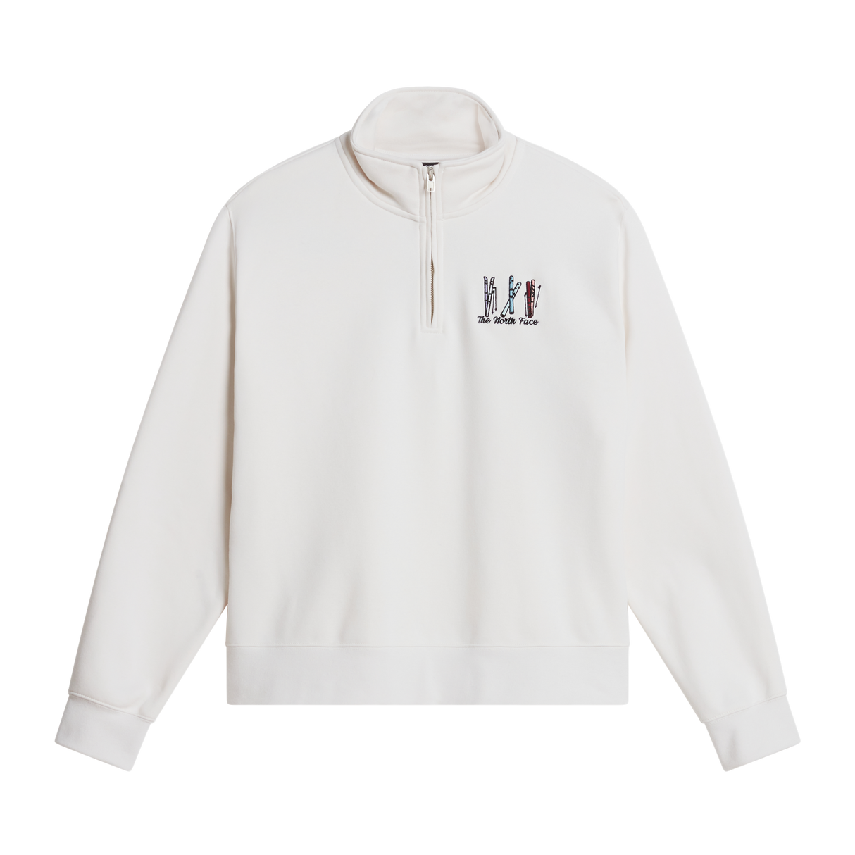 The North Face - Ski Embro Relaxed 1/4 Zip - Graphic da donna - WHITE DUNE - vista principale