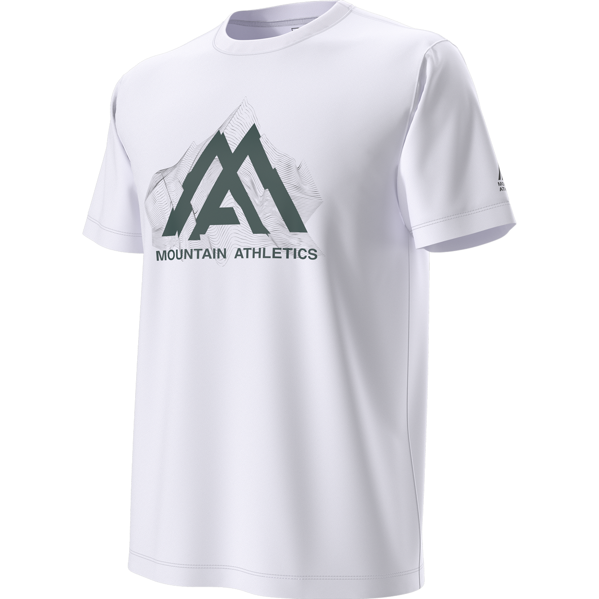 The North Face - Ma Topographic Reg Ss Tee da uomo - TNF WHITE - vista alternativa 12