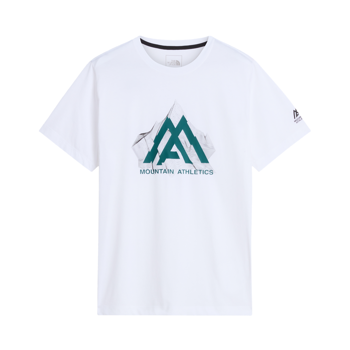 The North Face - Ma Topographic Reg Ss Tee da uomo - TNF WHITE - vista principale