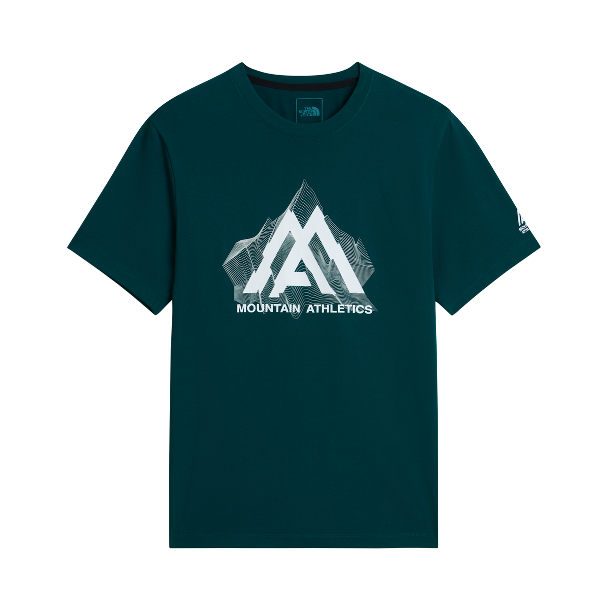 The North Face - Ma Topographic Reg Ss Tee da uomo - Pacific Teal - vista principale