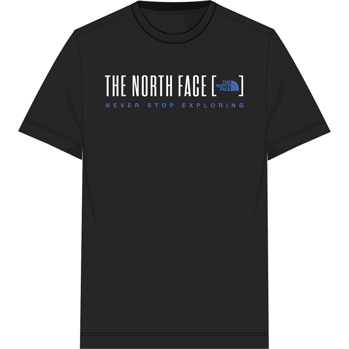 The North Face - Bracket Logo Regular Ss Tee da uomo - TNF BLACK - vista principale