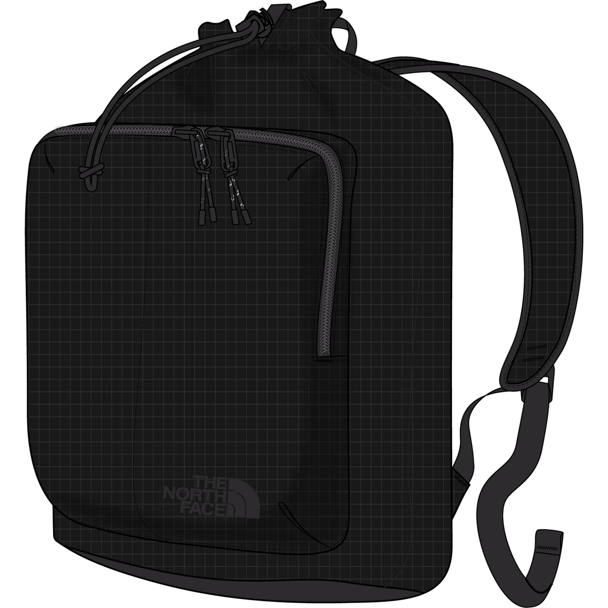 The North Face - Never Stop Cinch Pack - TNF BLACK - vista principale