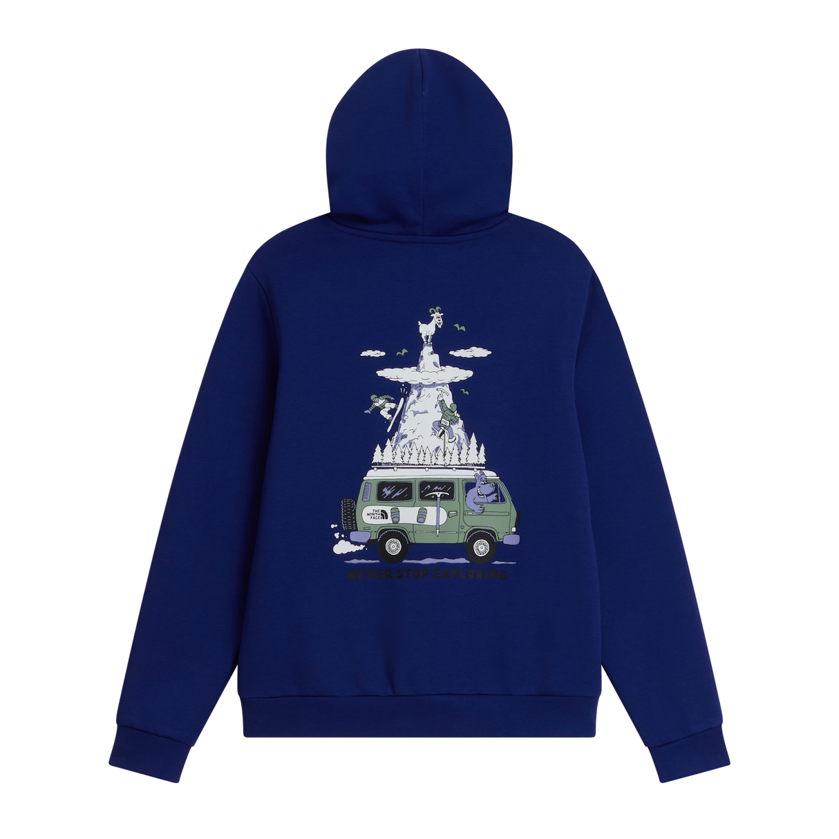 The North Face - Teen B Outdoor Regular Hoodie - Graphic Bold Blue - SHQUAILGY/CLDGY - vista alternativa 1