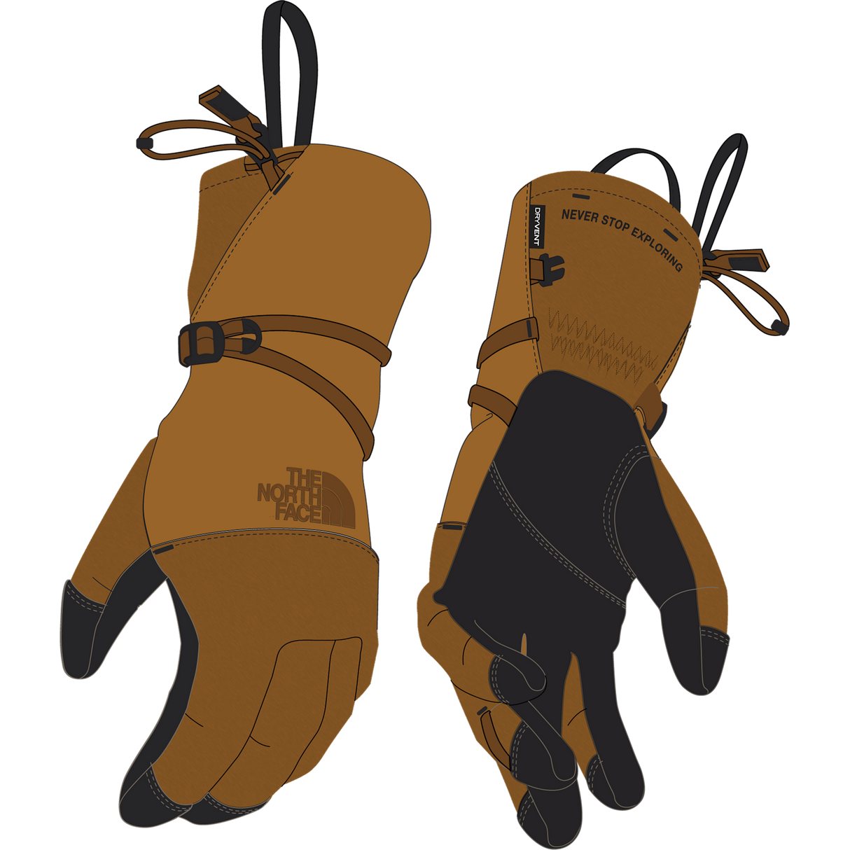 The North Face - Montana Edge Glove unisex - Timber Tan/Timber Tan H - vista alternativa 10