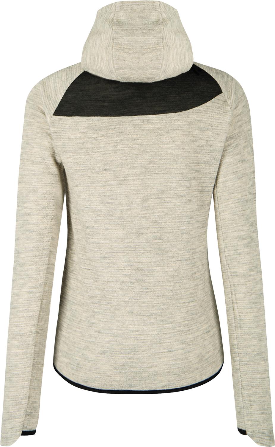 Montura - VERSANTE MERINO HOOD.L/S TEE W — OXFORD TAN — Vista posteriore 3