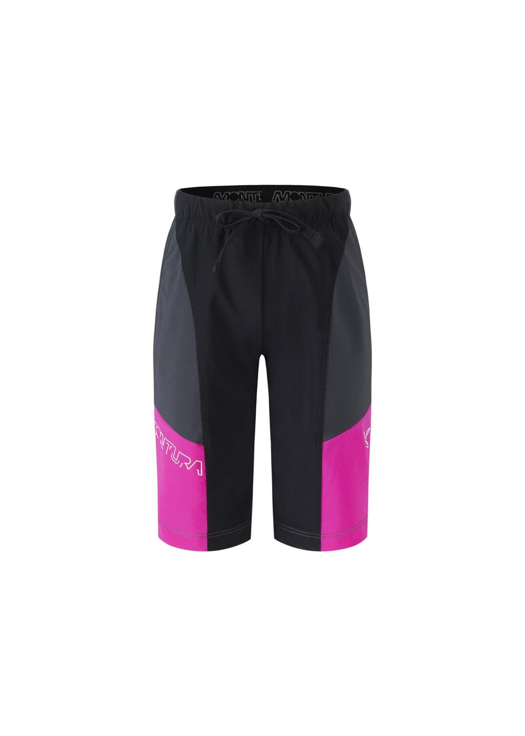 Montura - BLOCK BERMUDA KIDS — NERO/INTENSE VIOLET — Vista frontale 1