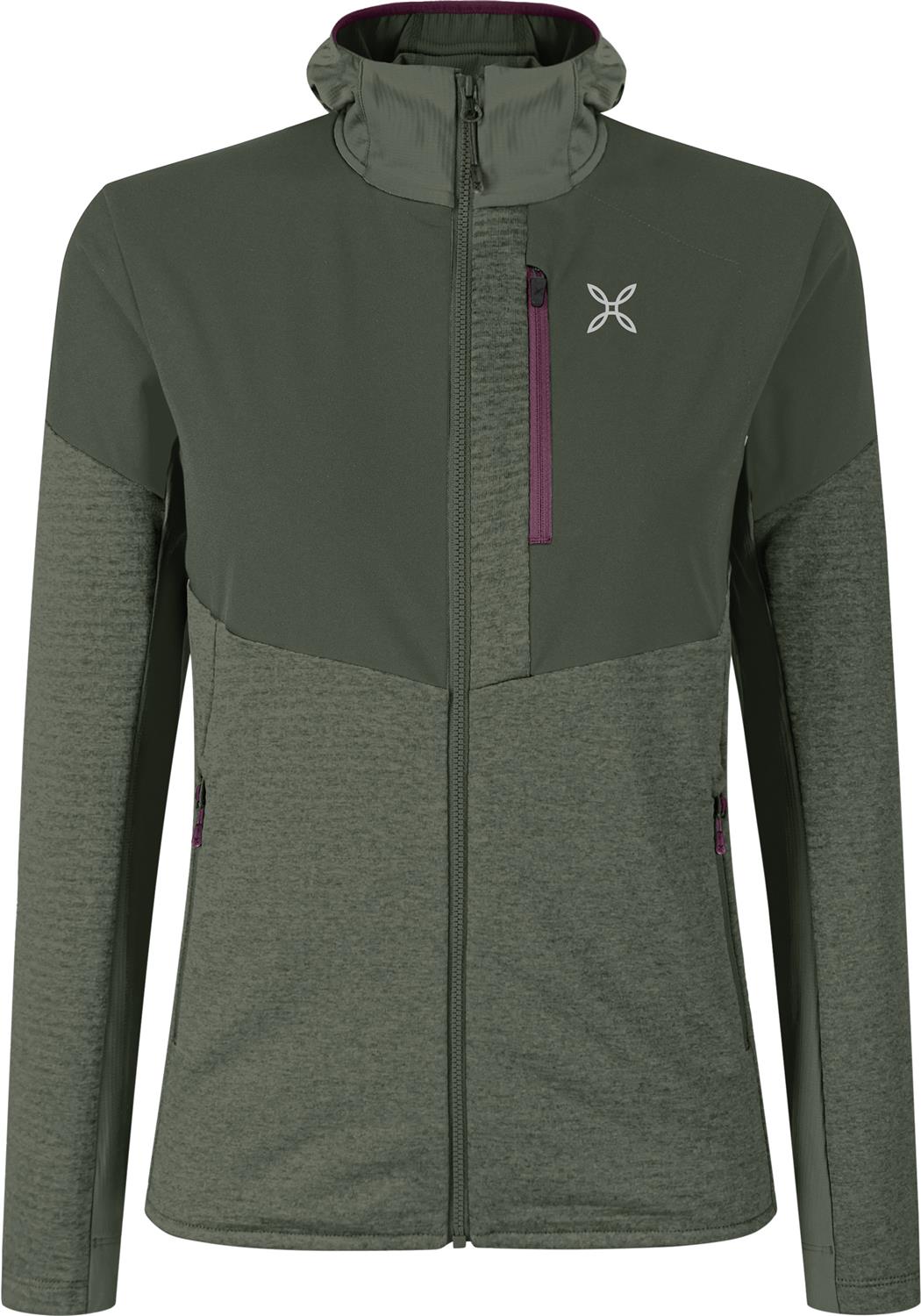 Montura - THERMAL GRID PRO 2 MAGLIA WOM. — VERDE SALVIA/VINACCIA — Vista frontale 1