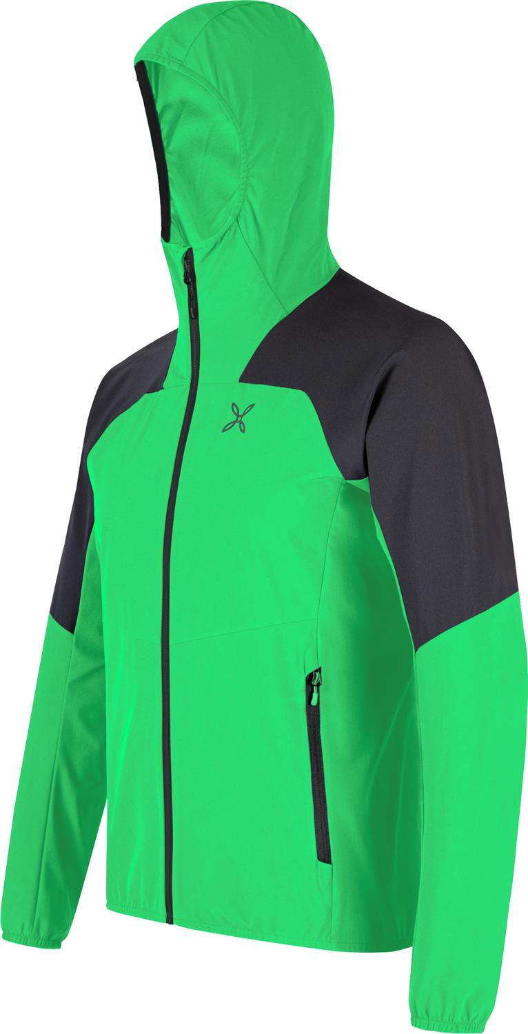 Montura - RISE HOODED JACKET — VIBE GREEN/ANTRACITE — Immagine 2