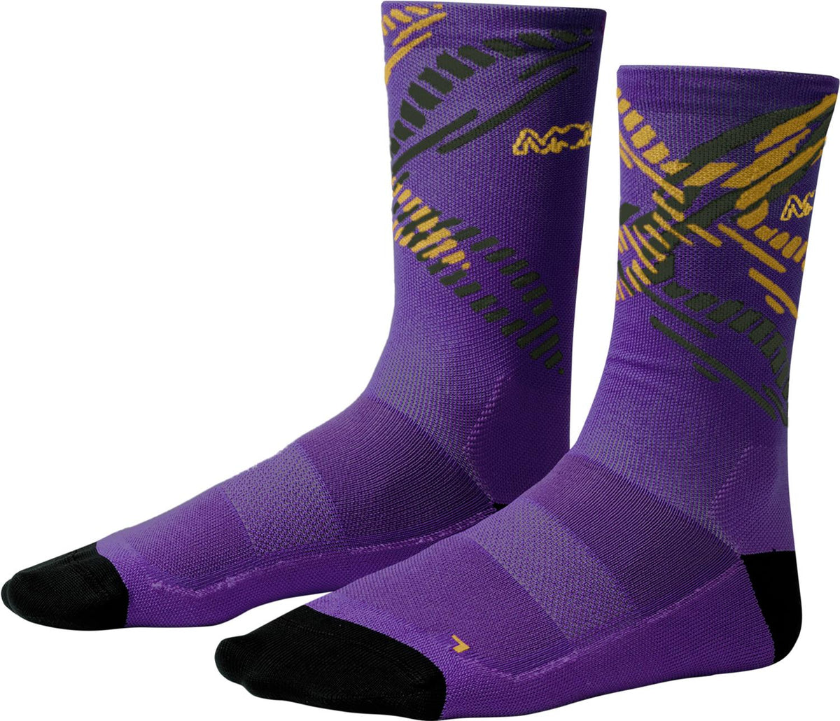 Montura - GRAPHIC LOGO SOCKS — PETUNIA — Vista frontale 1