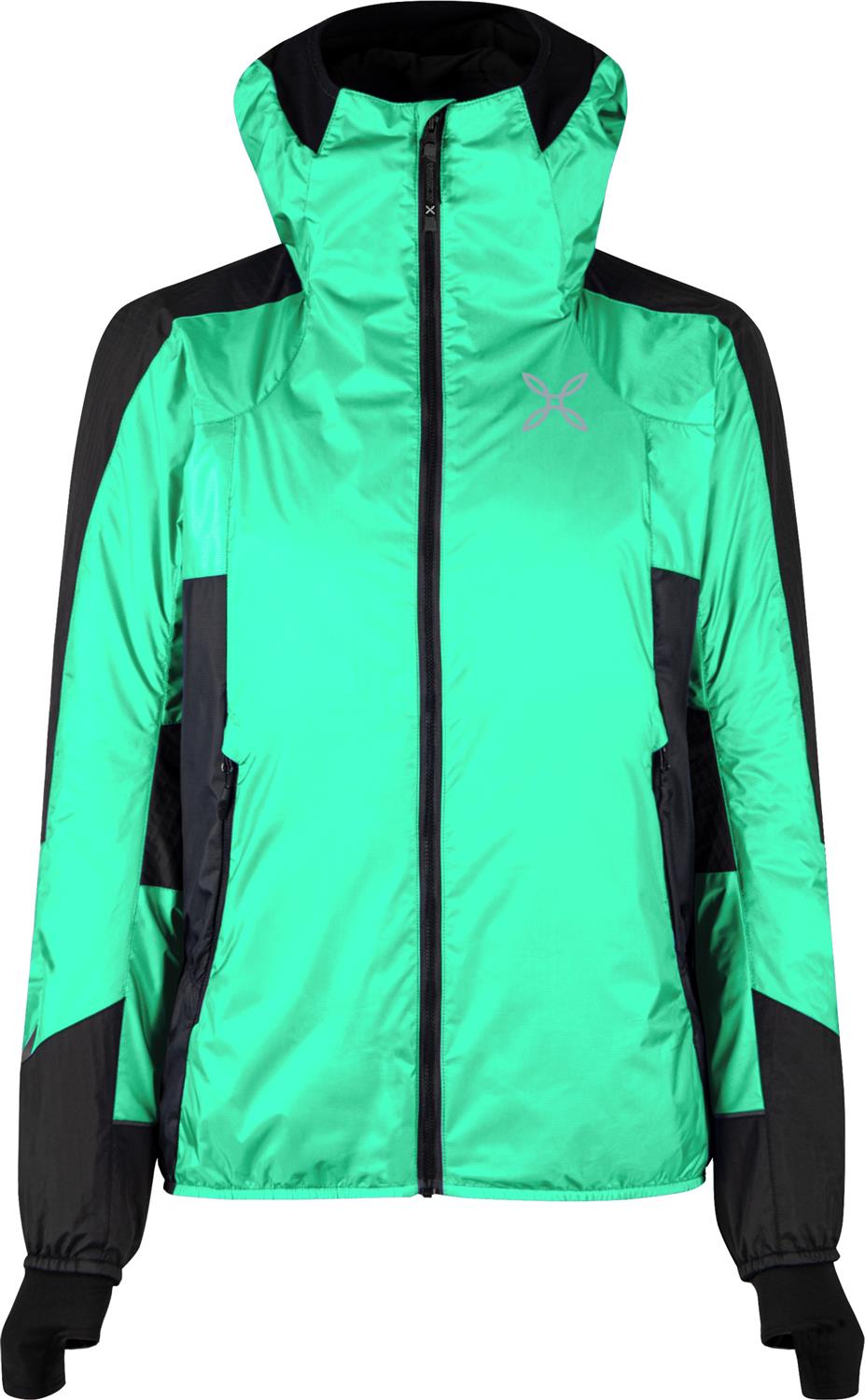 Montura - SKISKY EVO HOODED JACKET WOMAN — BRIGHT TEAL/SHELL — Vista frontale 1