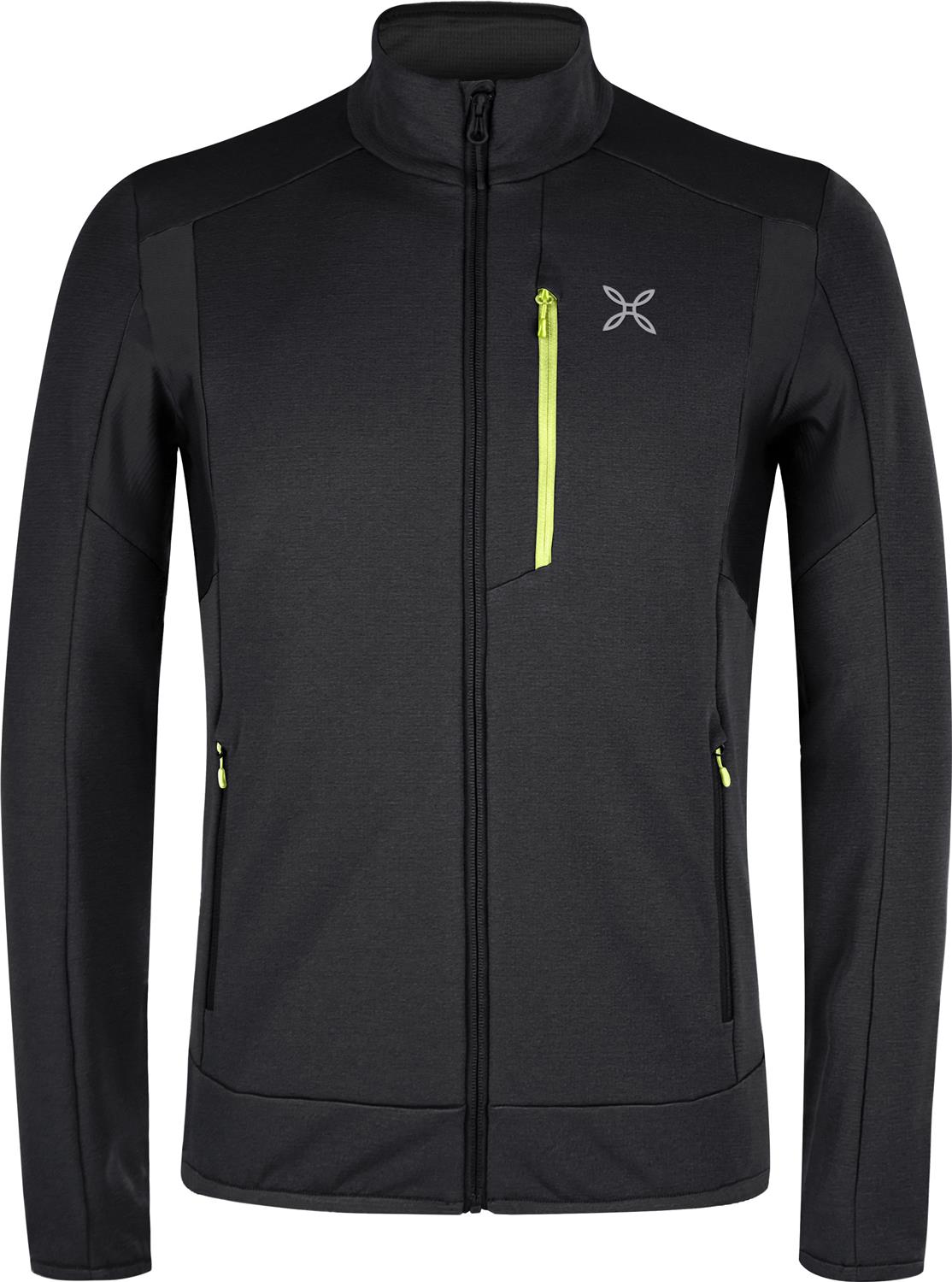 Montura - STRETCH 2 MAGLIA — BLACK/SUNNY LIME — Vista frontale 1