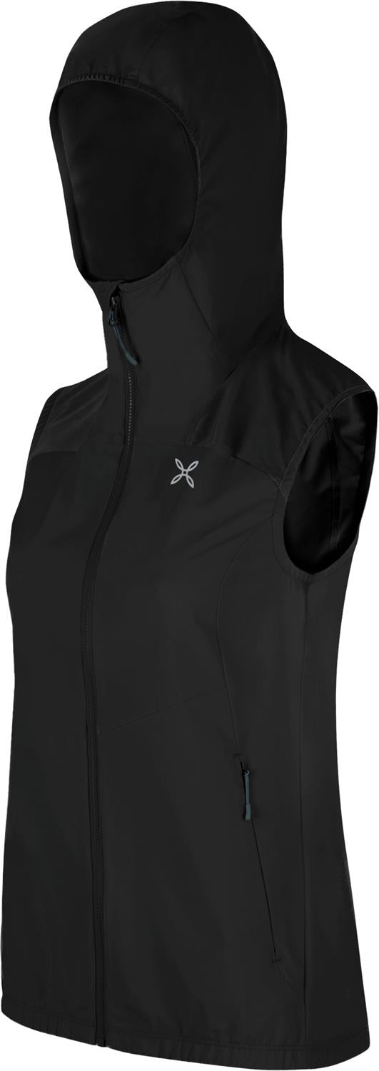 Montura - RISE HOODED VEST WOMAN — BLACK — Immagine 2