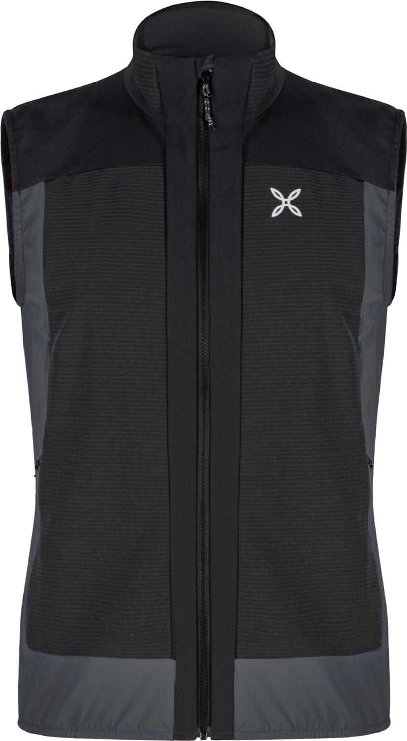 Montura - DOLOMITI WIND VEST — BLACK/ANTRACITE — Vista frontale 1