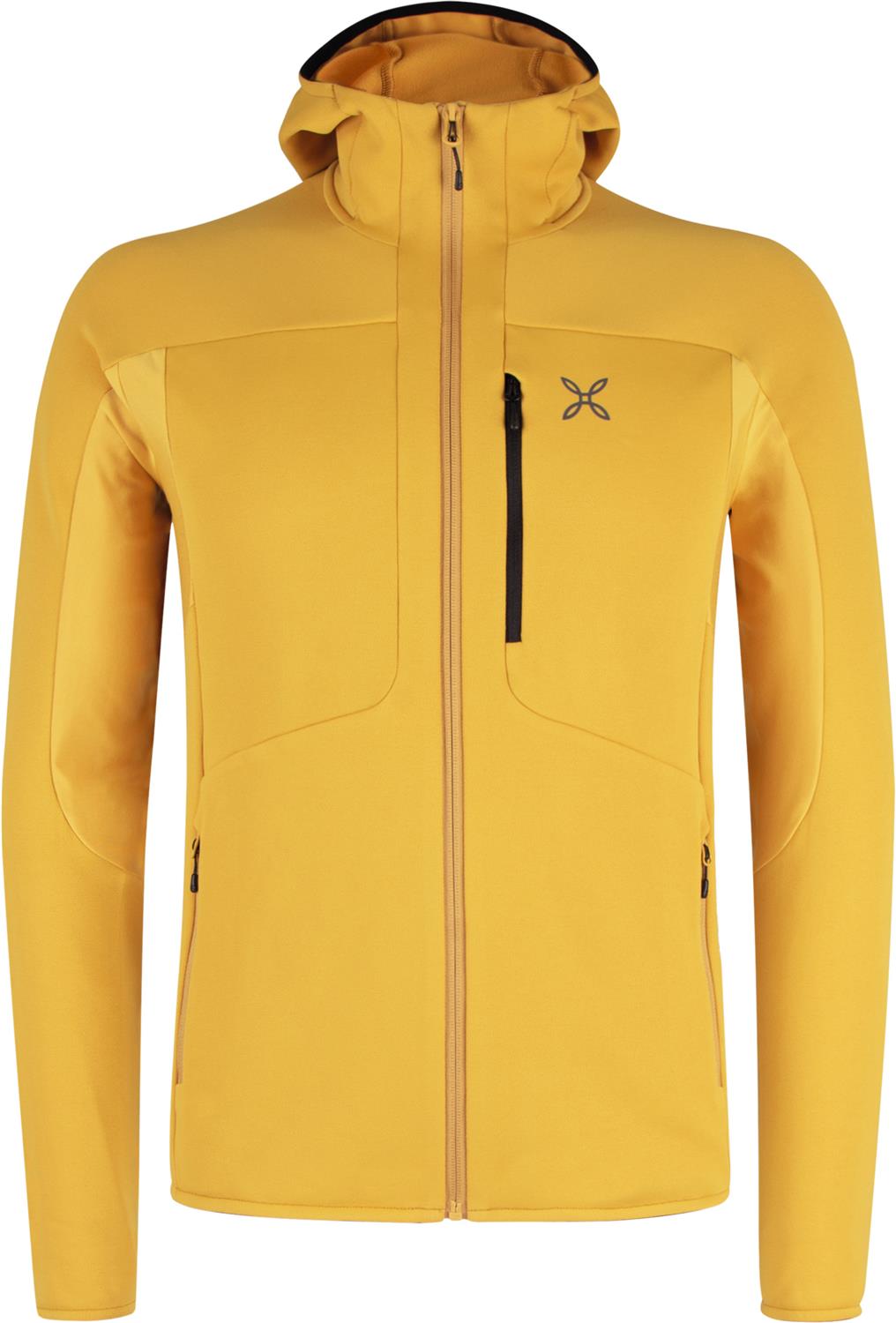Montura - SMOOTH 2 HOODED MAGLIA — MUSTARD — Vista frontale 1