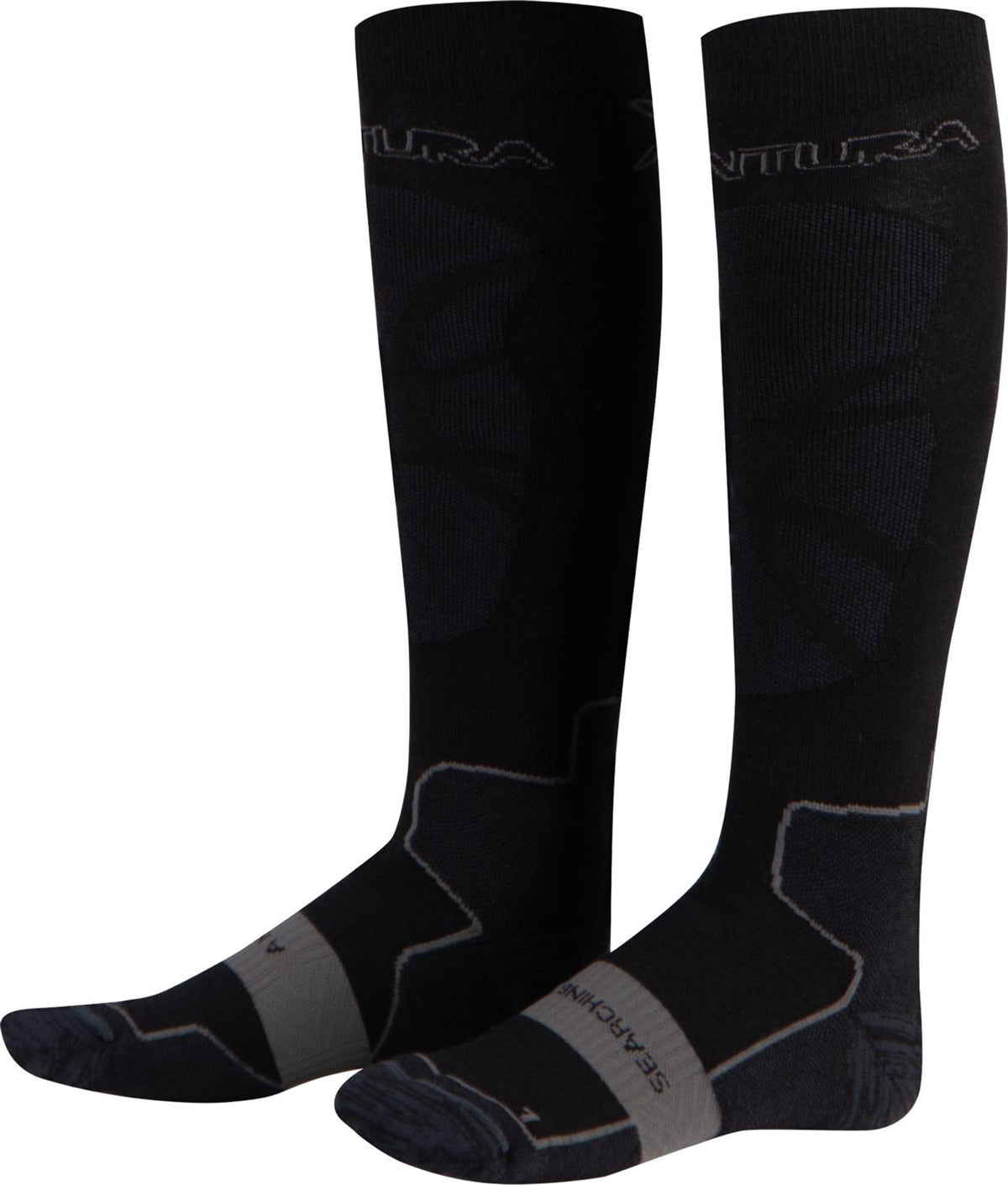 Montura - MERINO WOOL WARM SOCKS — BLACK — Vista frontale 1