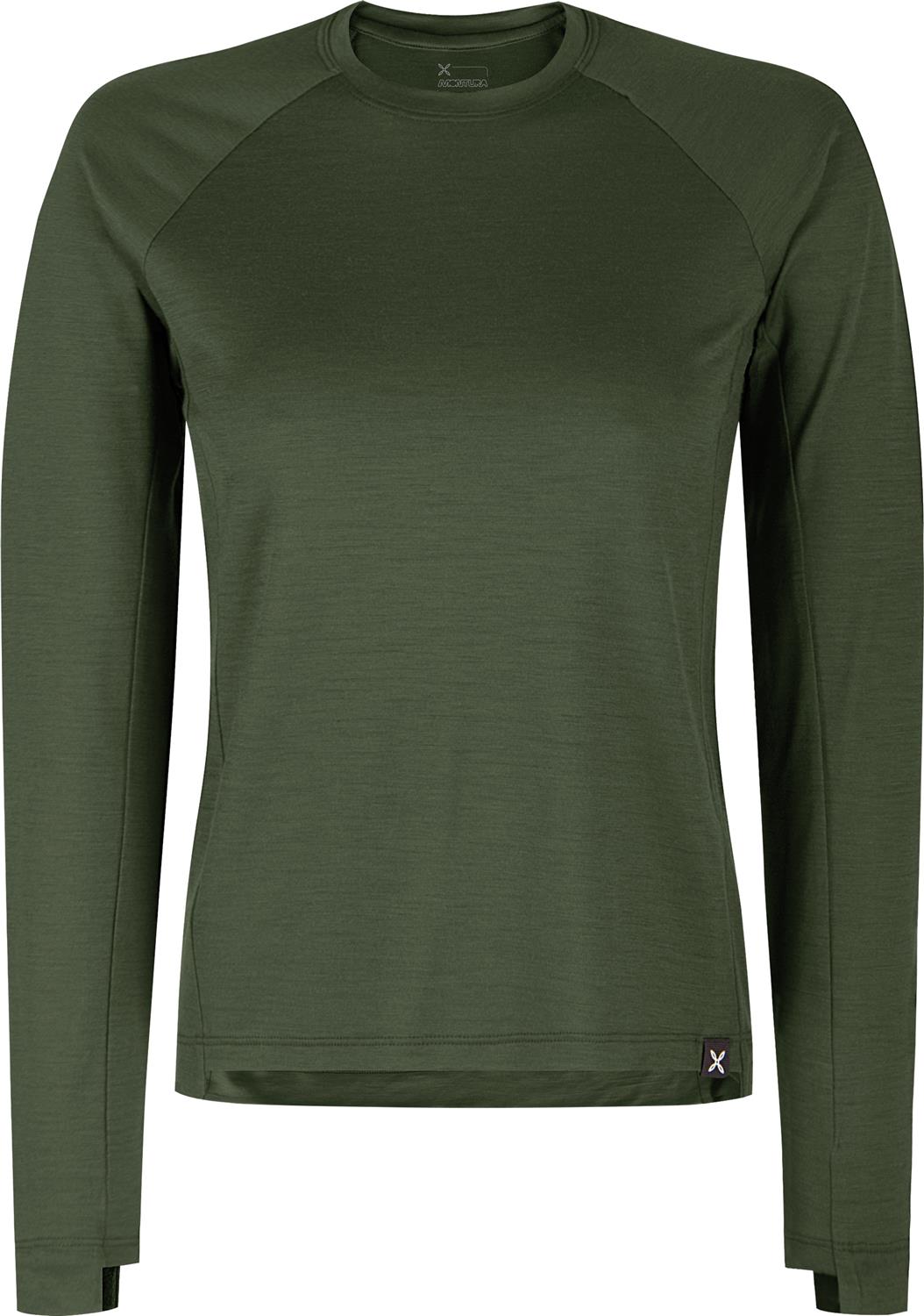 Montura - MERINO ESSENTIAL MAGLIA WOMAN — VERDE SALVIA — Vista frontale 1