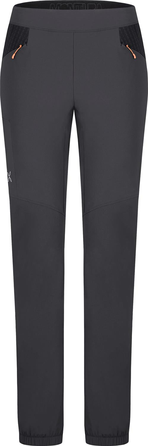 Montura - PEAK PANTS WOMAN — ANTRACITE/MELON — Vista frontale 1