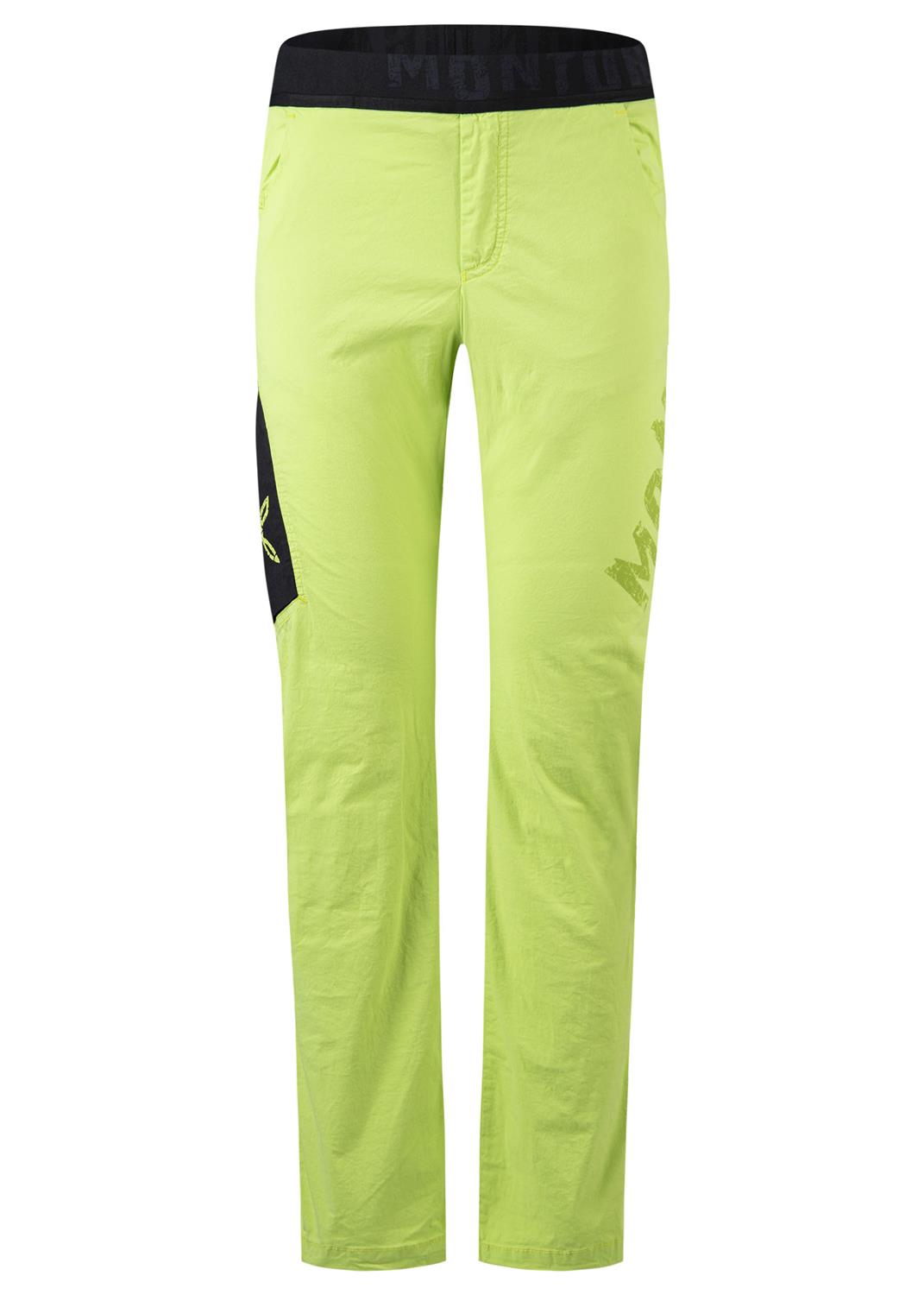 Montura - NISKA PANTS — VERDE LIME/ARDESIA DELAVE' — Vista frontale 1