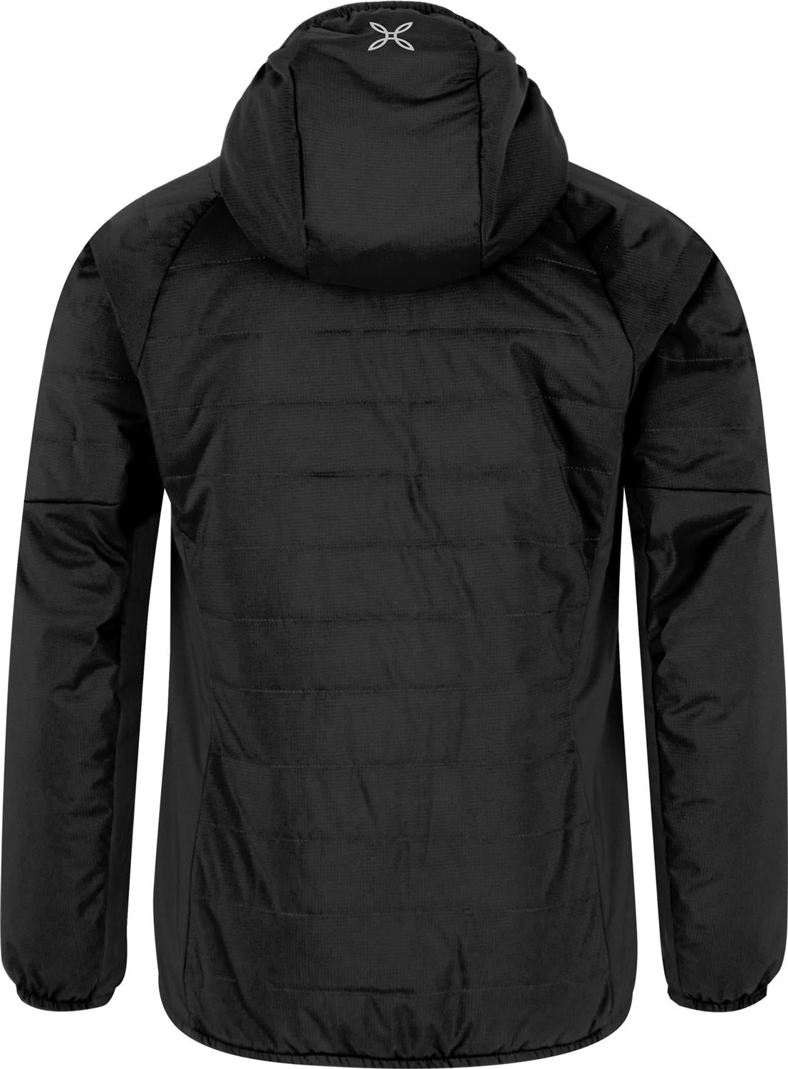 Montura - SPACE LIGHT HOODED JACKET KIDS — BLACK/VERDE LIME — Vista posteriore 3