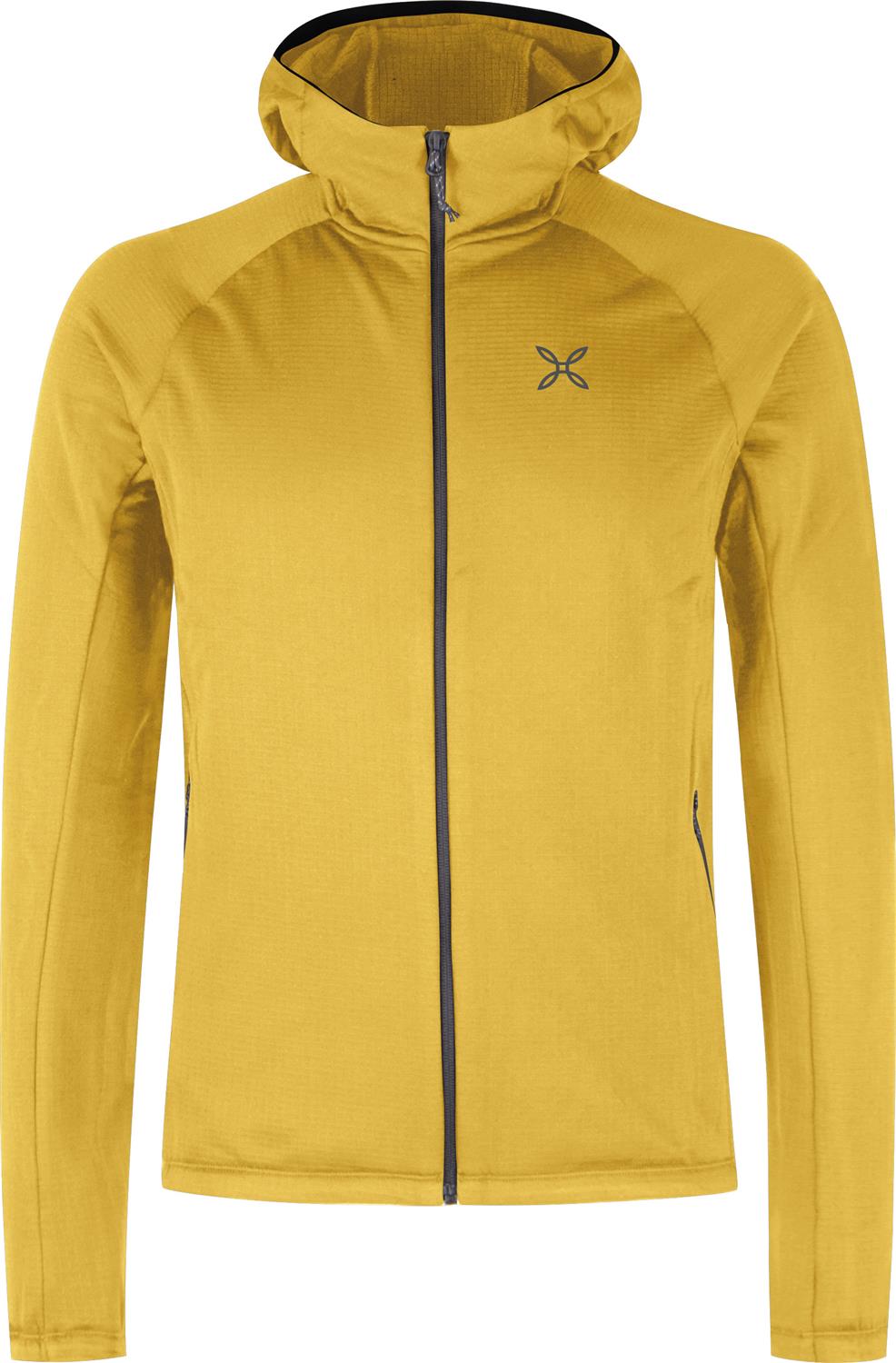 Montura - FADIS GRID HOODED MAGLIA — MUSTARD — Vista frontale 1