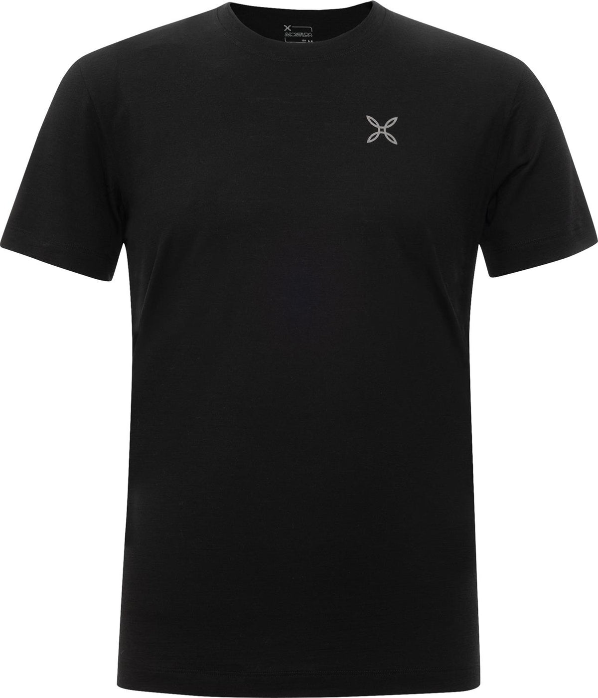 Montura - LOGO MERINO T-SHIRT — BLACK — Vista frontale 1
