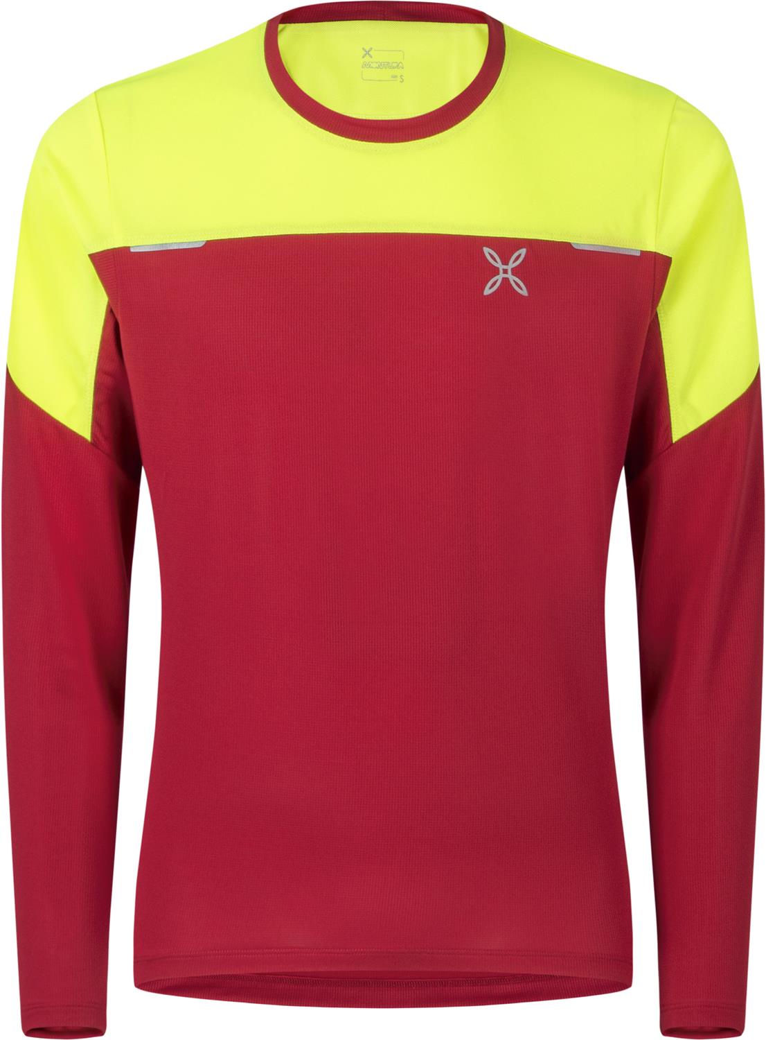 Montura - HIGH MAGLIA — ROSSO/GIALLO FLUO — Vista frontale 1