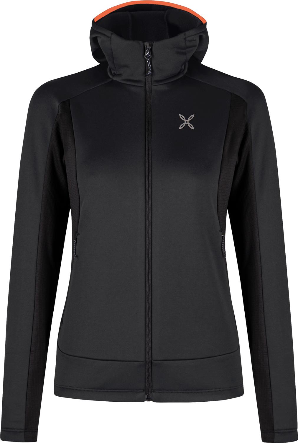Montura - PULSE HOODED MAGLIA WOMAN — ANTRACITE/MELON — Vista frontale 1