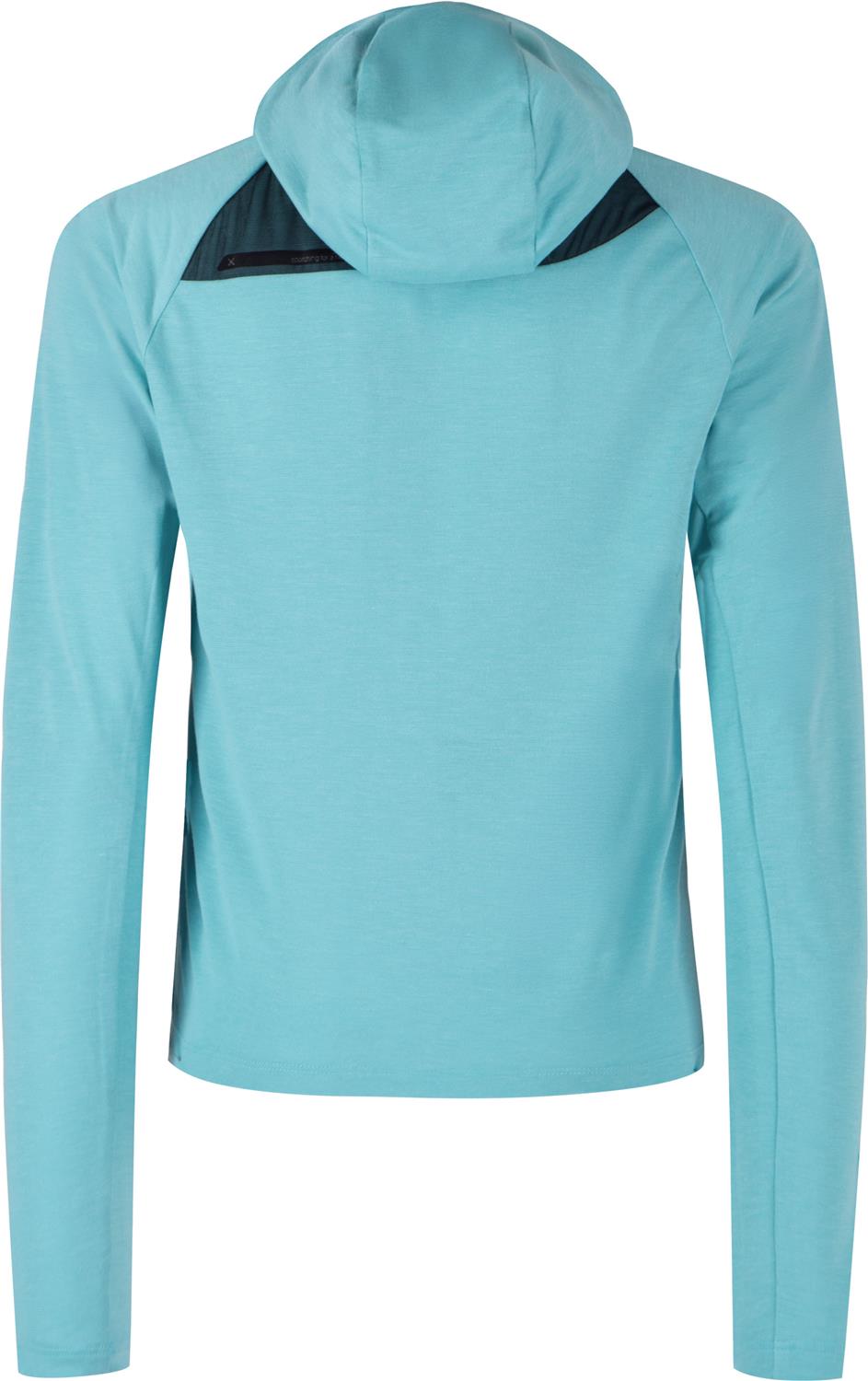 Montura - VERSANTE HOODED MAGLIA WOMAN — CRYSTAL BLUE — Vista posteriore 3