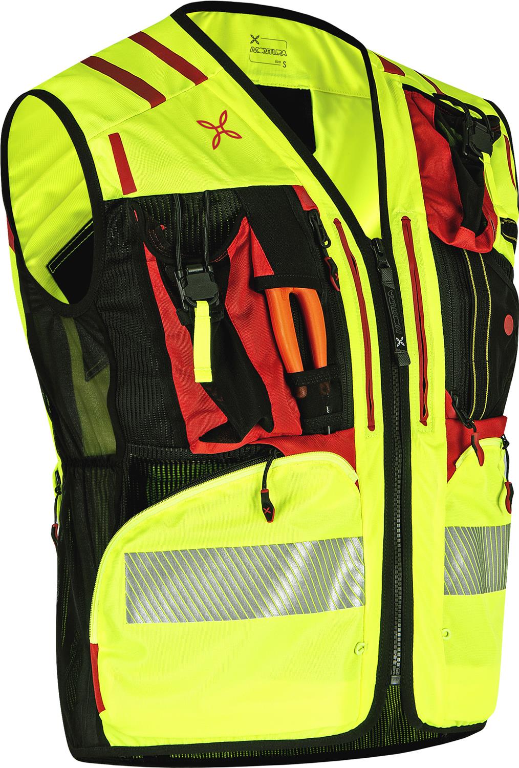 Montura - OPERATOR EVO 4 VEST — GIALLO FLUO/ROSSO — Immagine 2