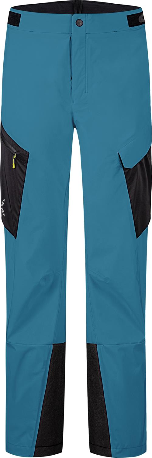 Montura - LINEA PROMETEO COVER PANTS — STEEL BLUE/SUNNY LIME — Vista frontale 1