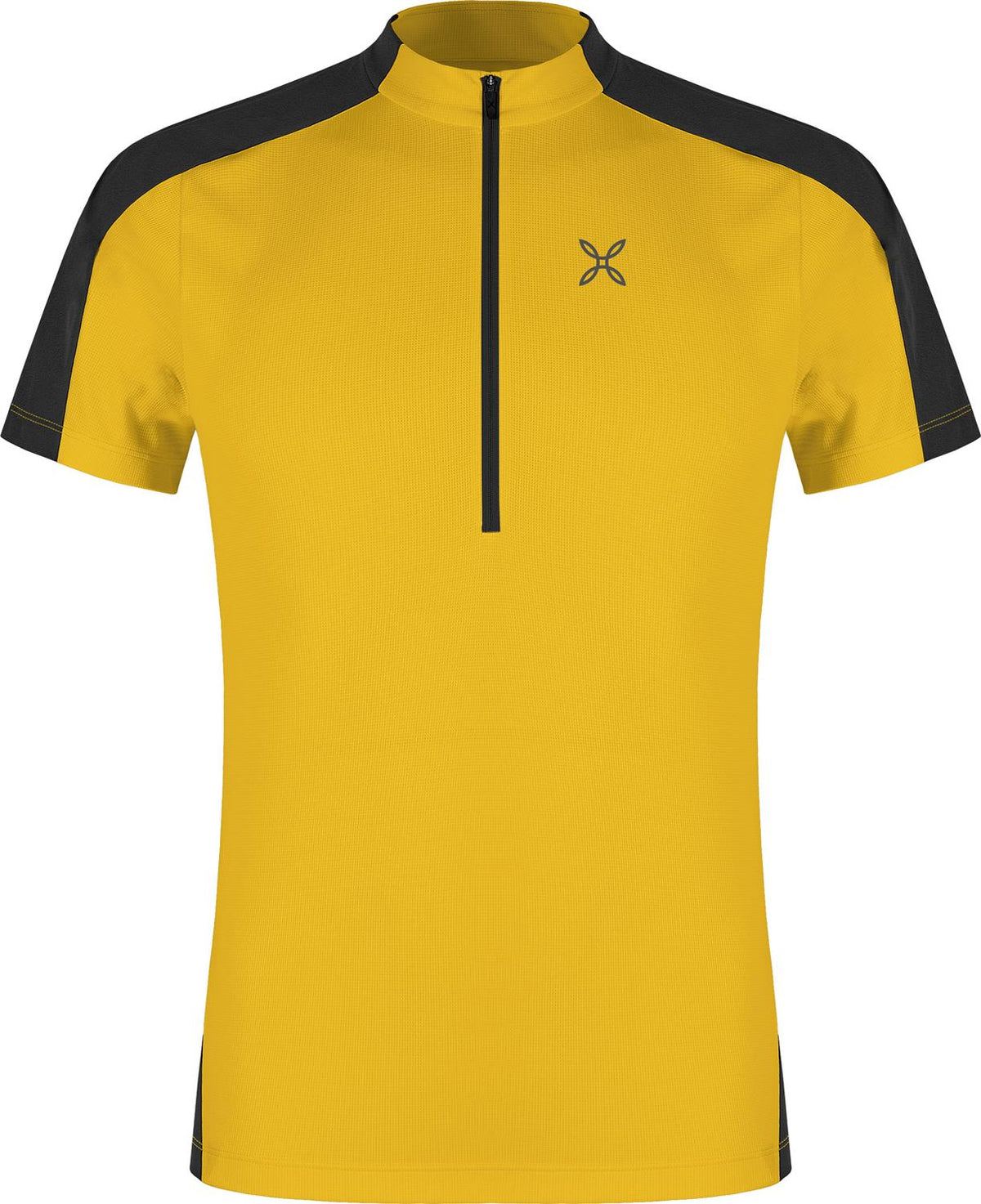 Montura - HADE ZIP T-SHIRT — MUSTARD — Vista frontale 1