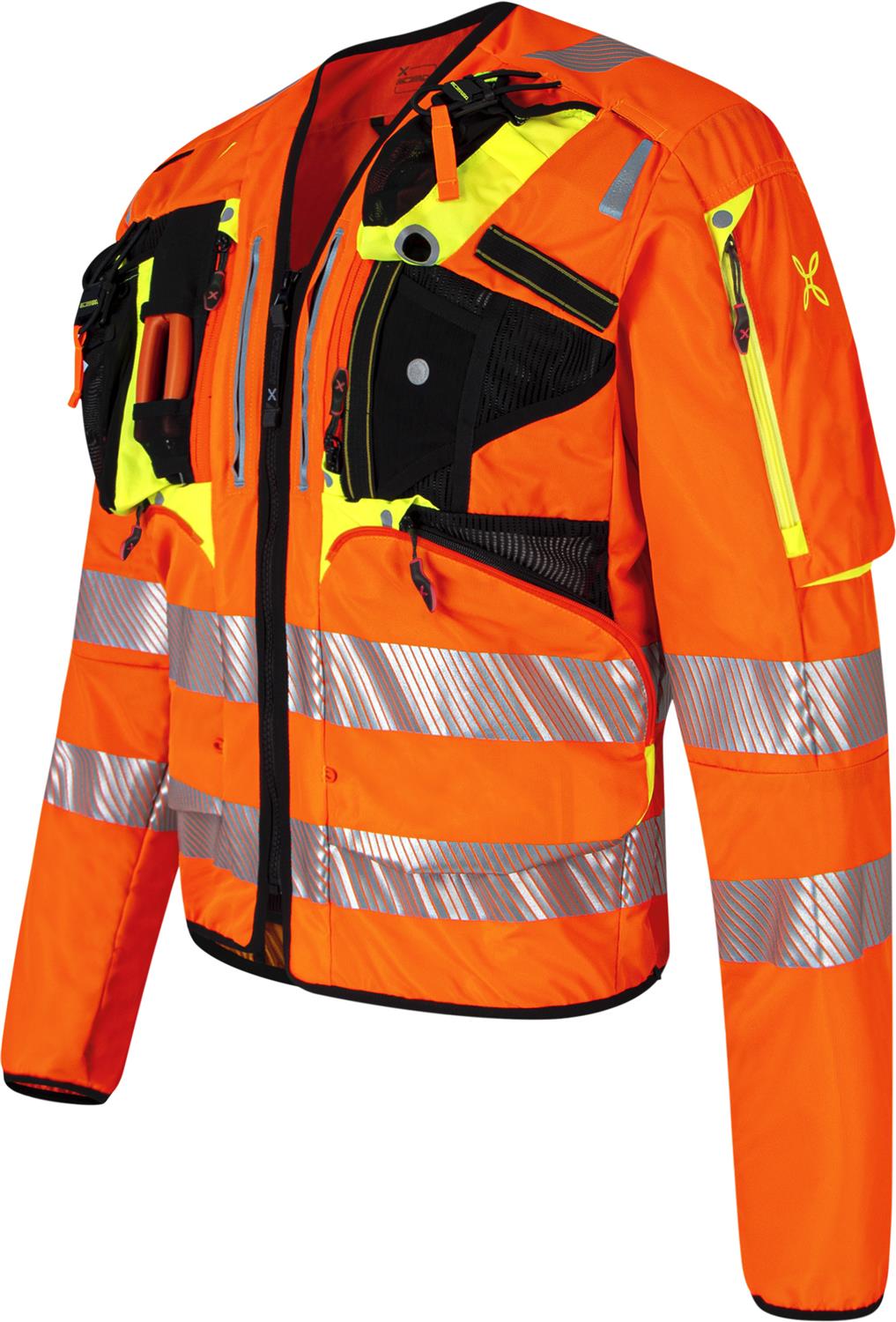 Montura - OPERATOR CE 2.0 JACKET — ARANCIO FLUO/GIALLO FLUO — Immagine 2