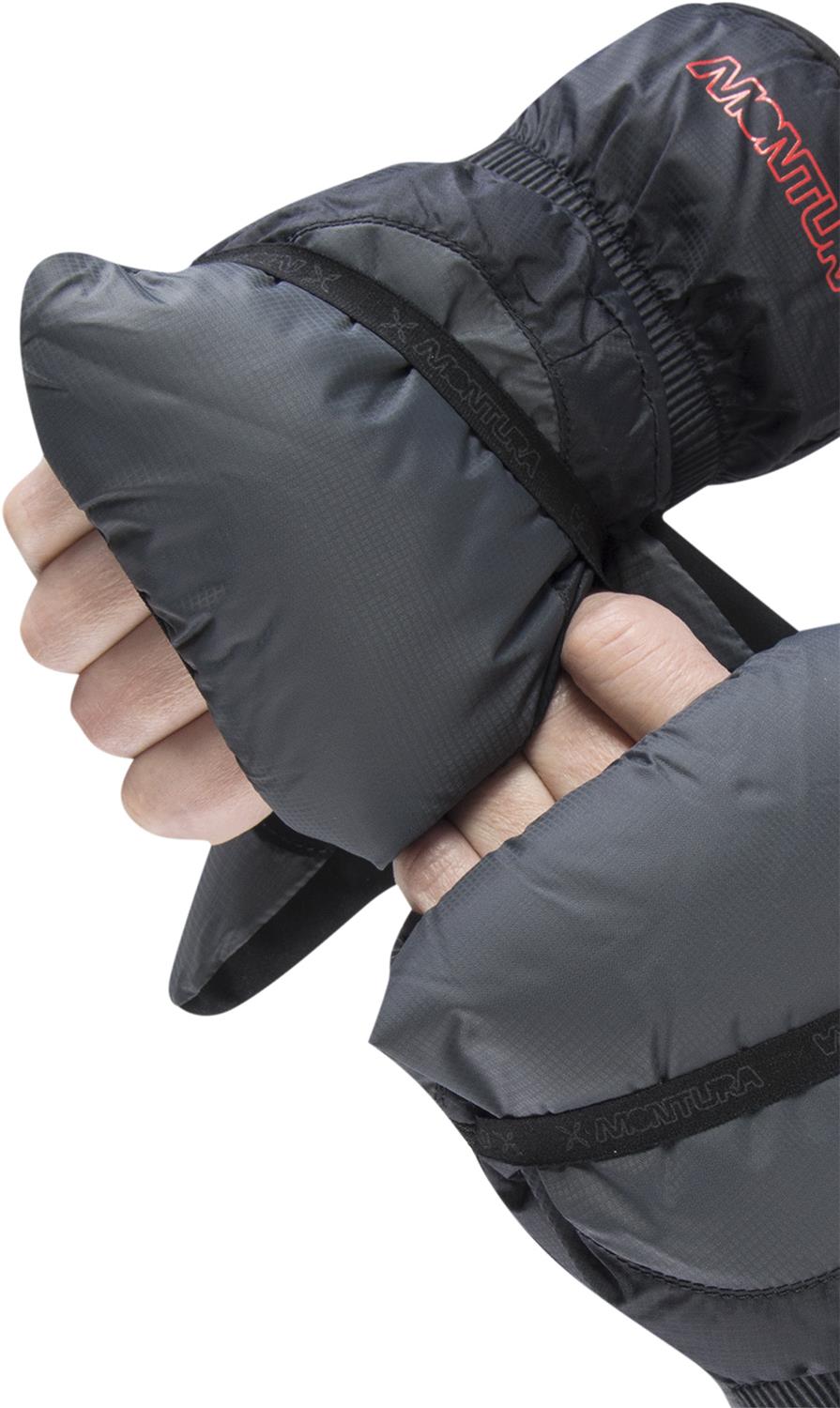 Montura - FINGER-OUT MITTEN — BLACK — Vista frontale 1