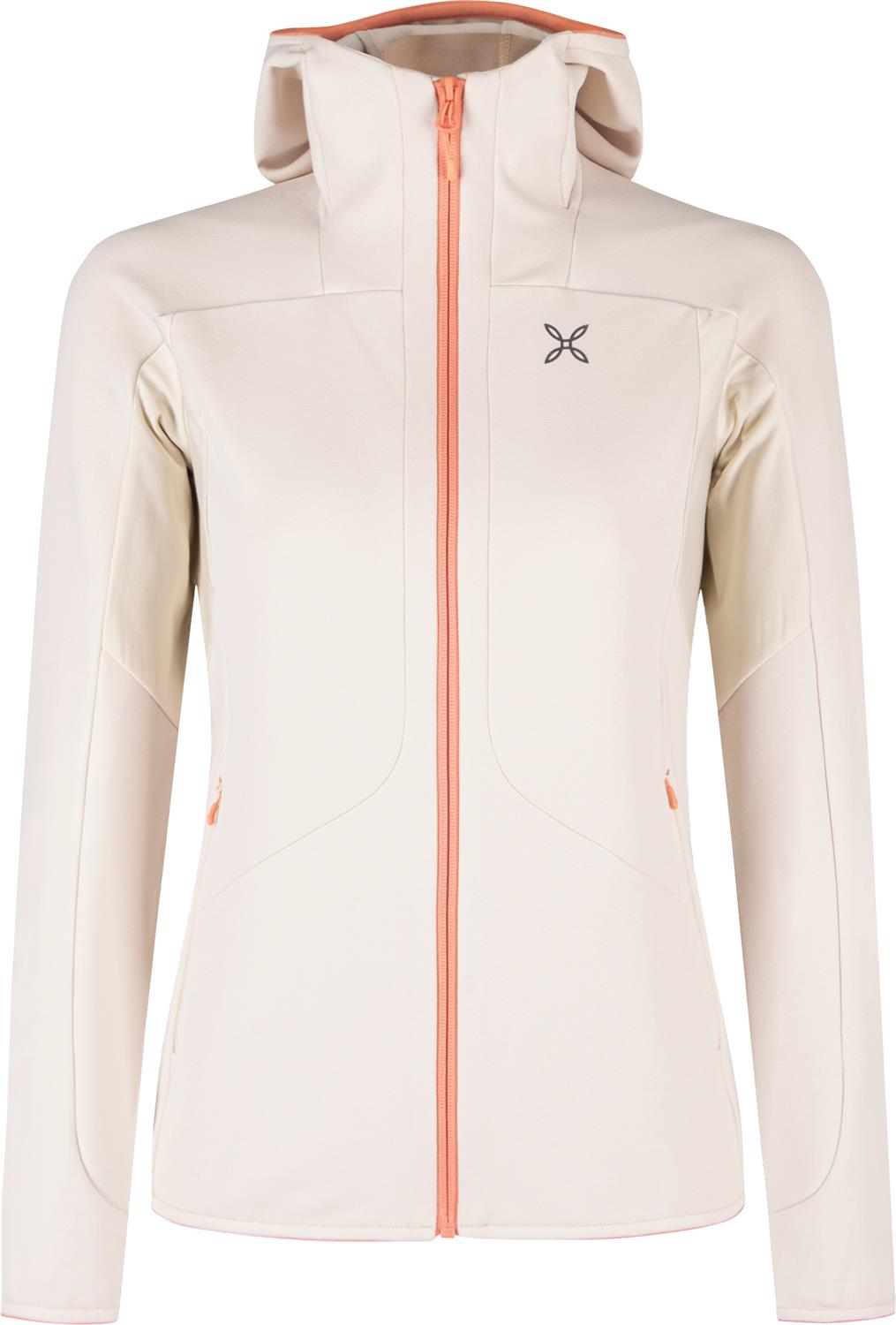 Montura - SMOOTH 2 HOODED MAGLIA WOMAN — SHELL/MELON — Vista frontale 1