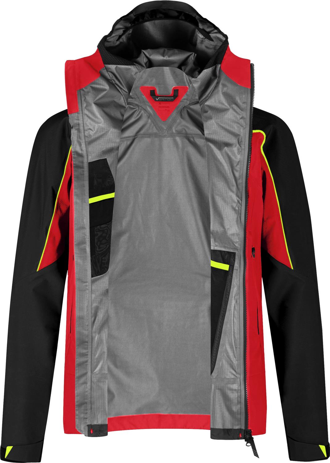Montura - VERTIGO GTX PRO JACKET — ROSSO/GIALLO FLUO — Immagine 4
