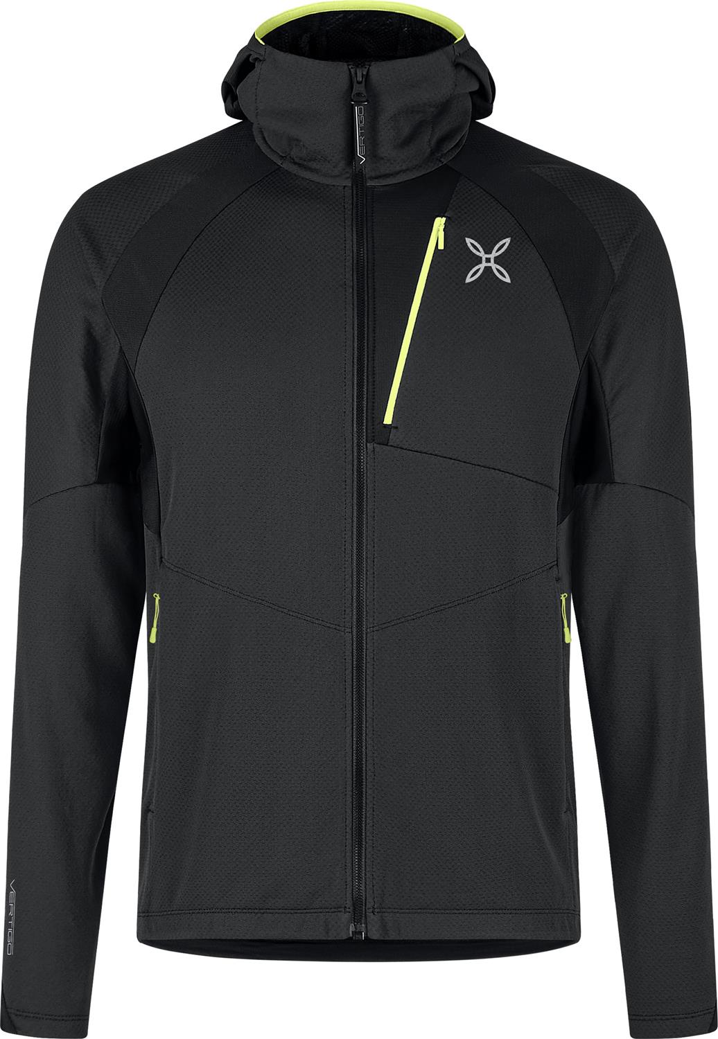 Montura - VERTIGO OCTA HOODED MAGLIA — ARDESIA/SUNNY LIME — Vista frontale 1