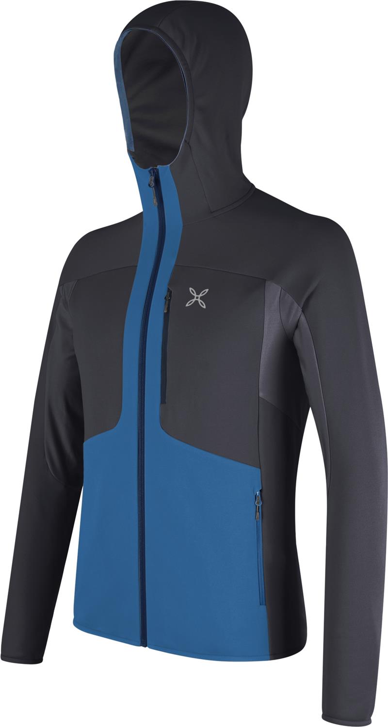Montura - SMOOTH 2 HOODED MAGLIA — B.BLUE/GRAPHITE BLUE — Immagine 2